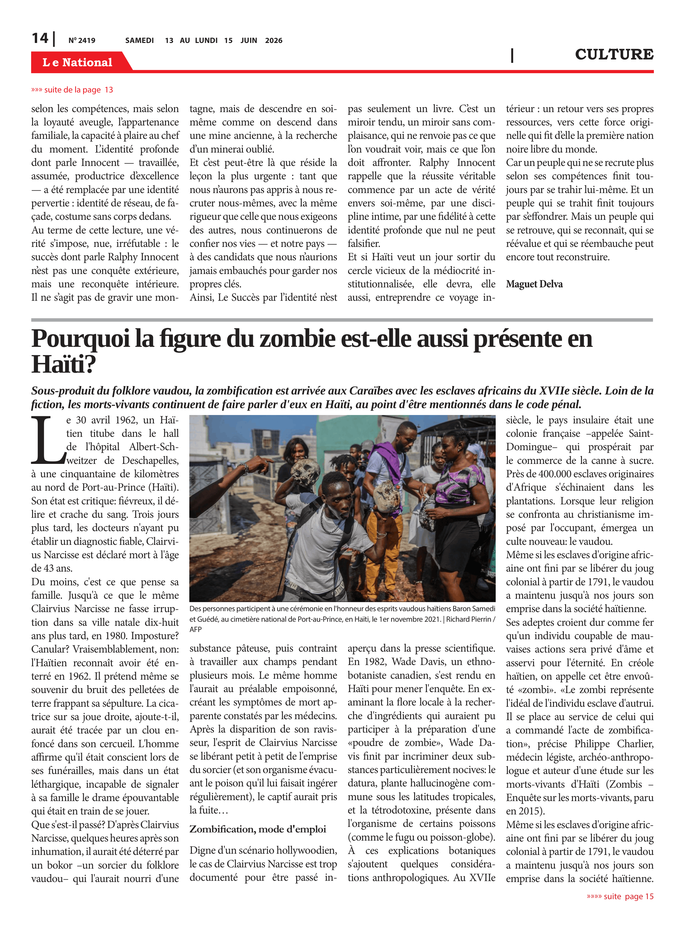 Page 14 de l'édition 2419
