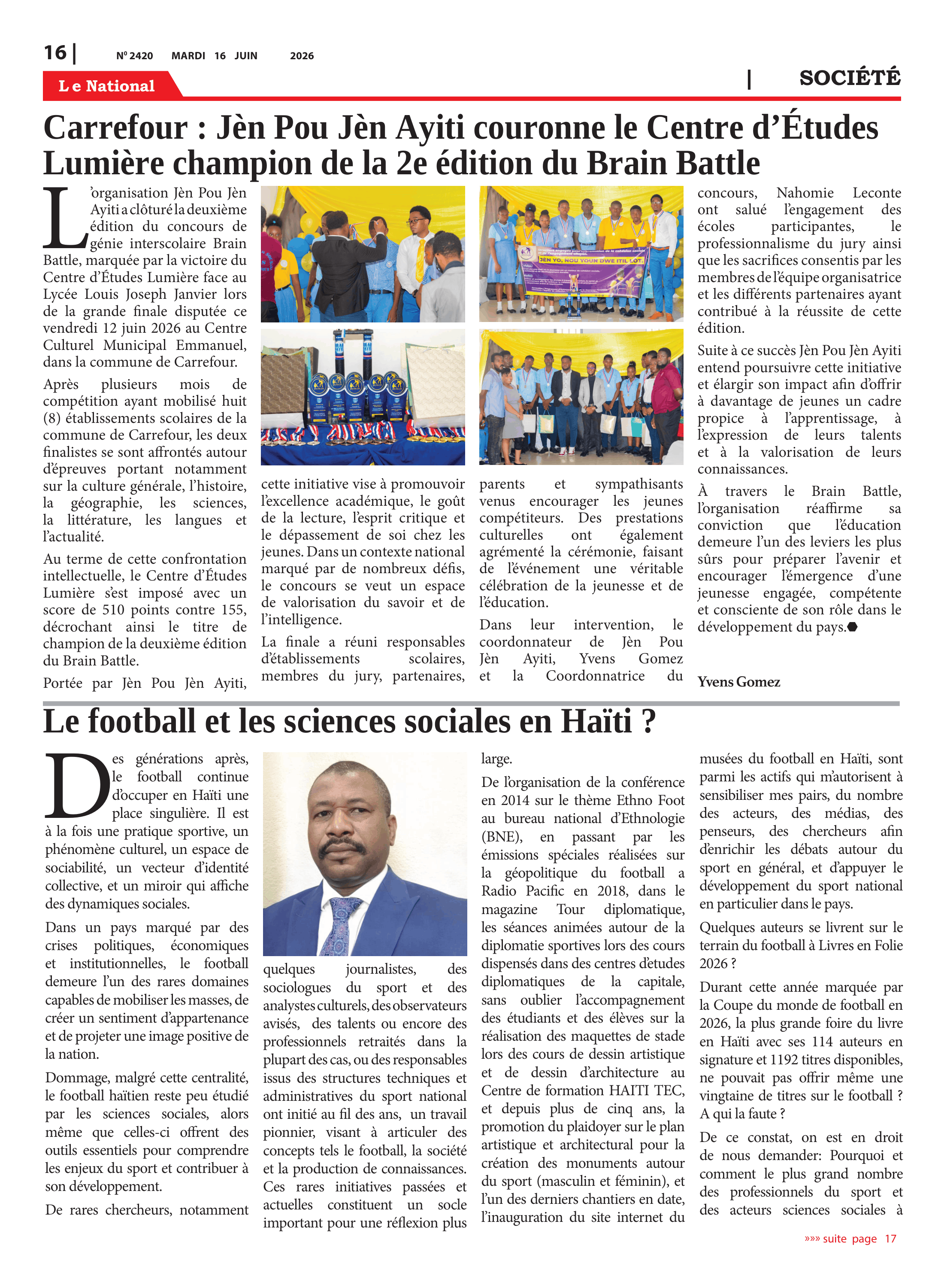 Page 16 de l'édition 2420