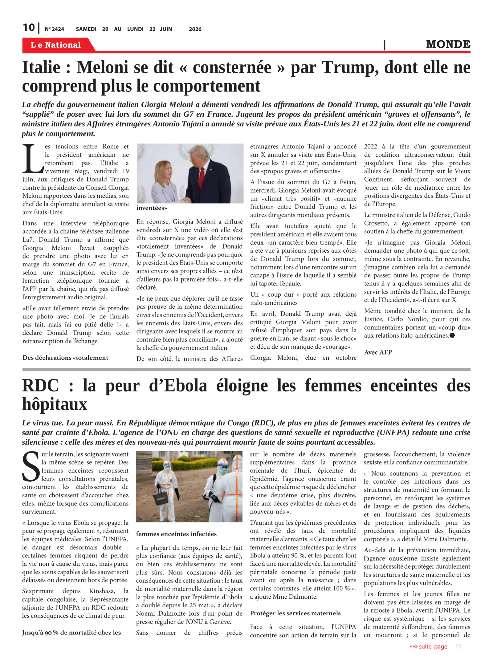 Page 10 de l'édition 2424