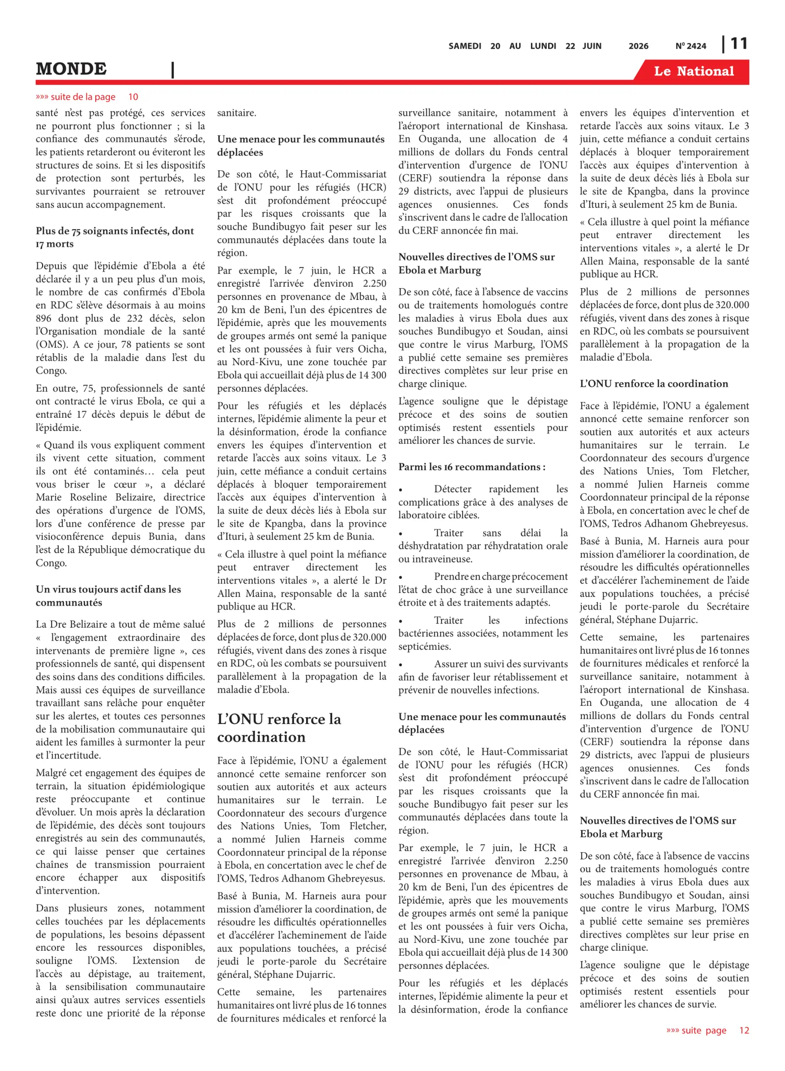 Page 11 de l'édition 2424