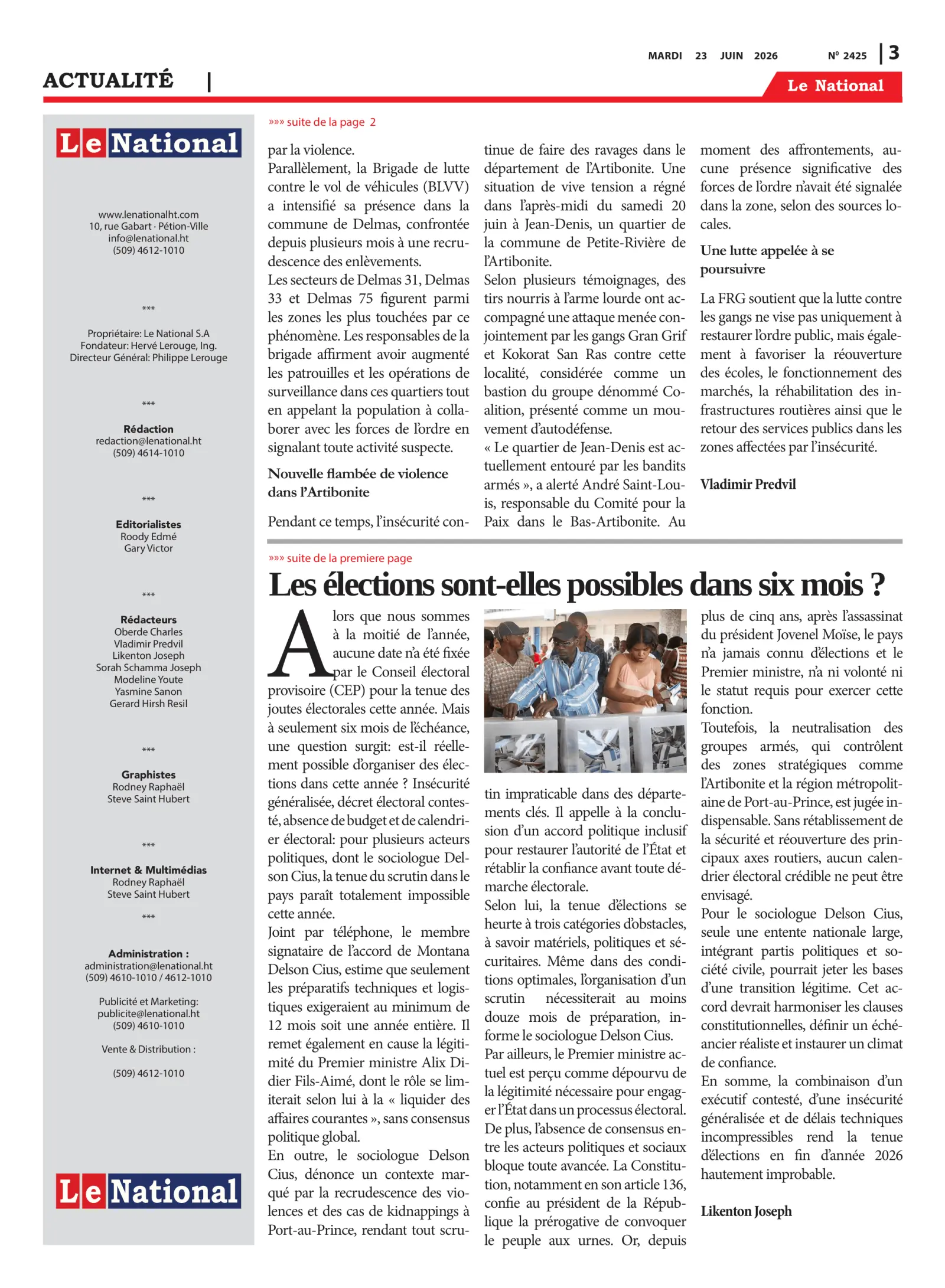 Page 3 de l'édition 2425