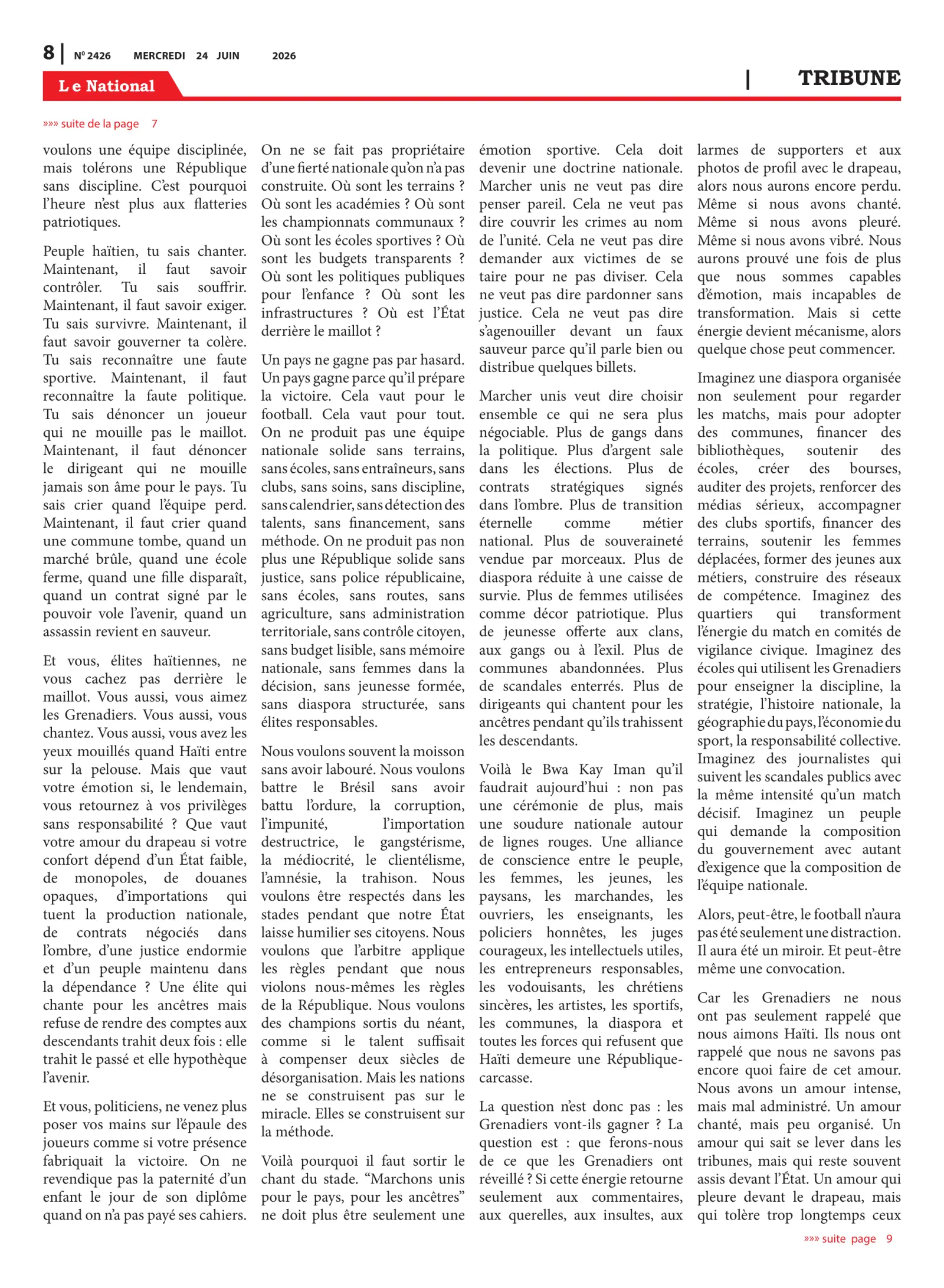 Page 8 de l'édition 2426