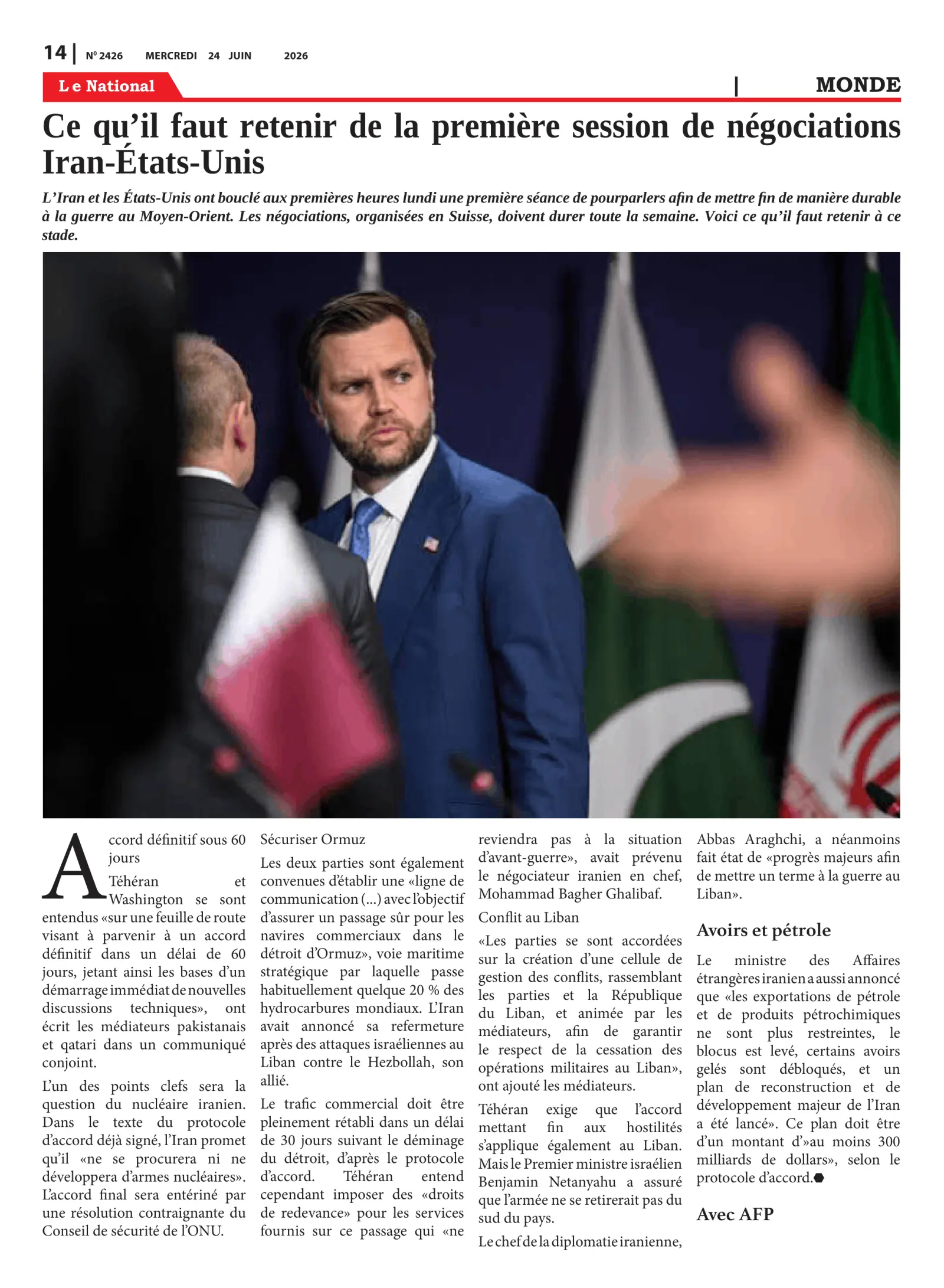 Page 14 de l'édition 2426