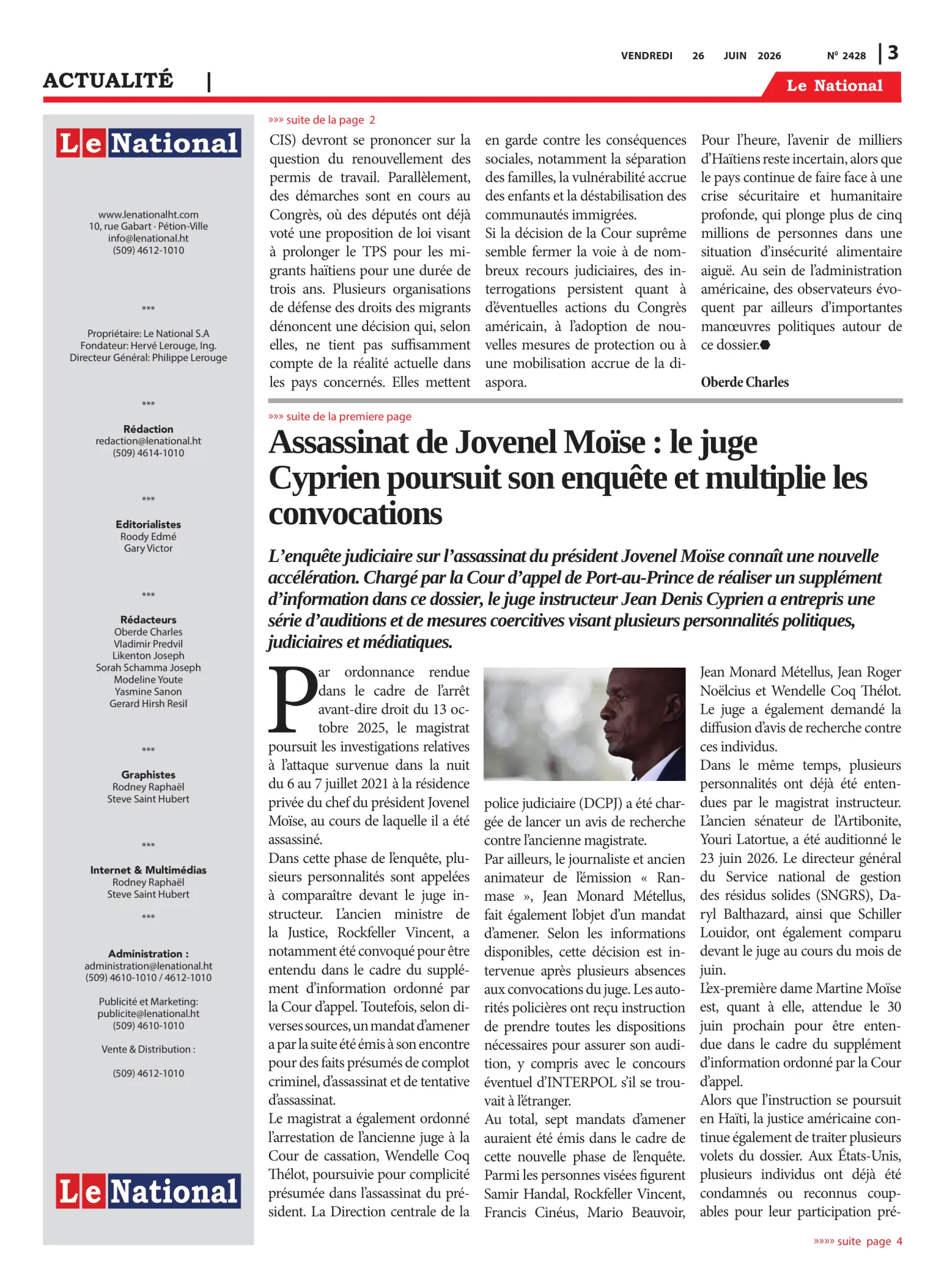 Page 3 de l'édition 2428