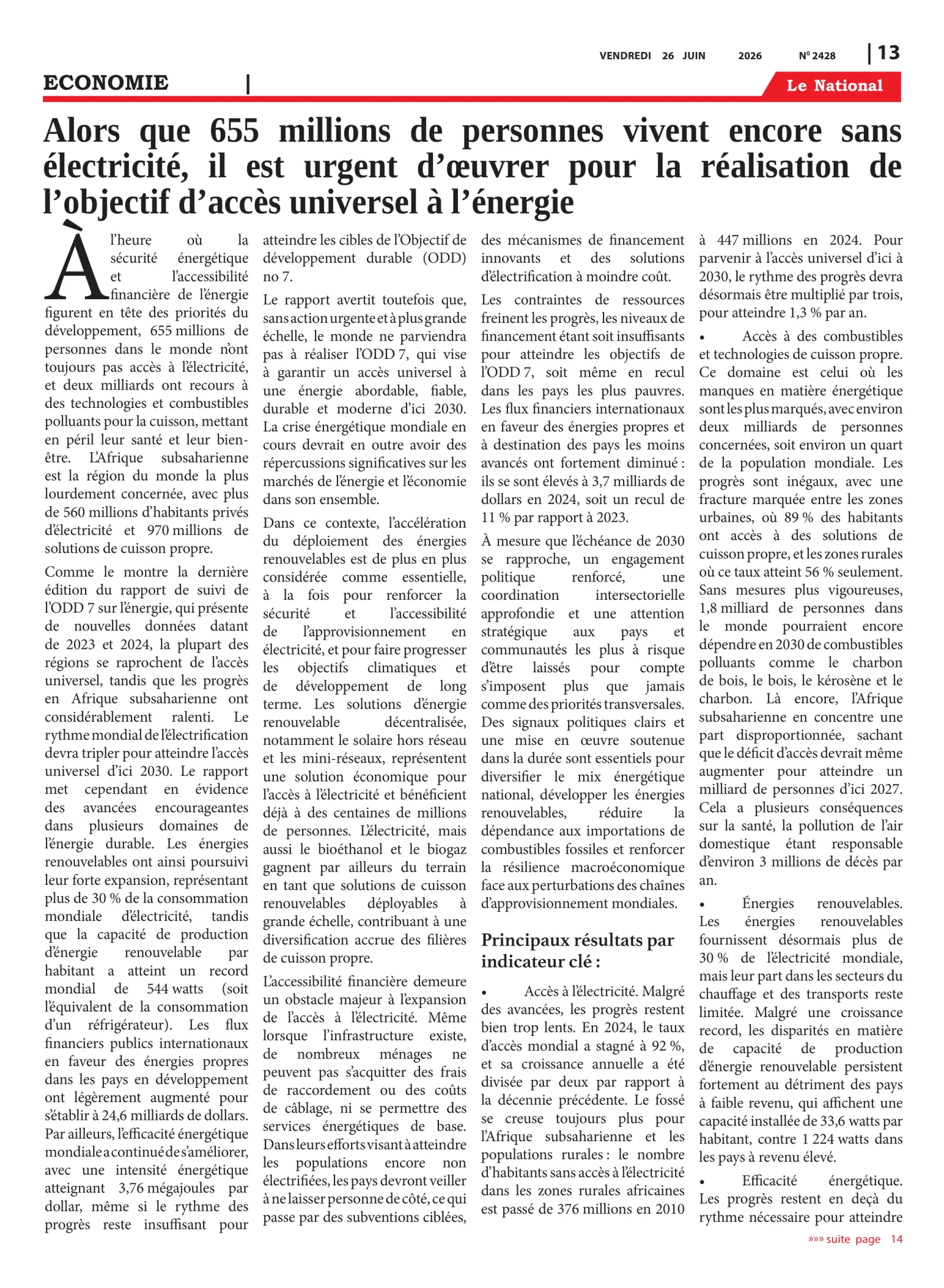 Page 13 de l'édition 2428
