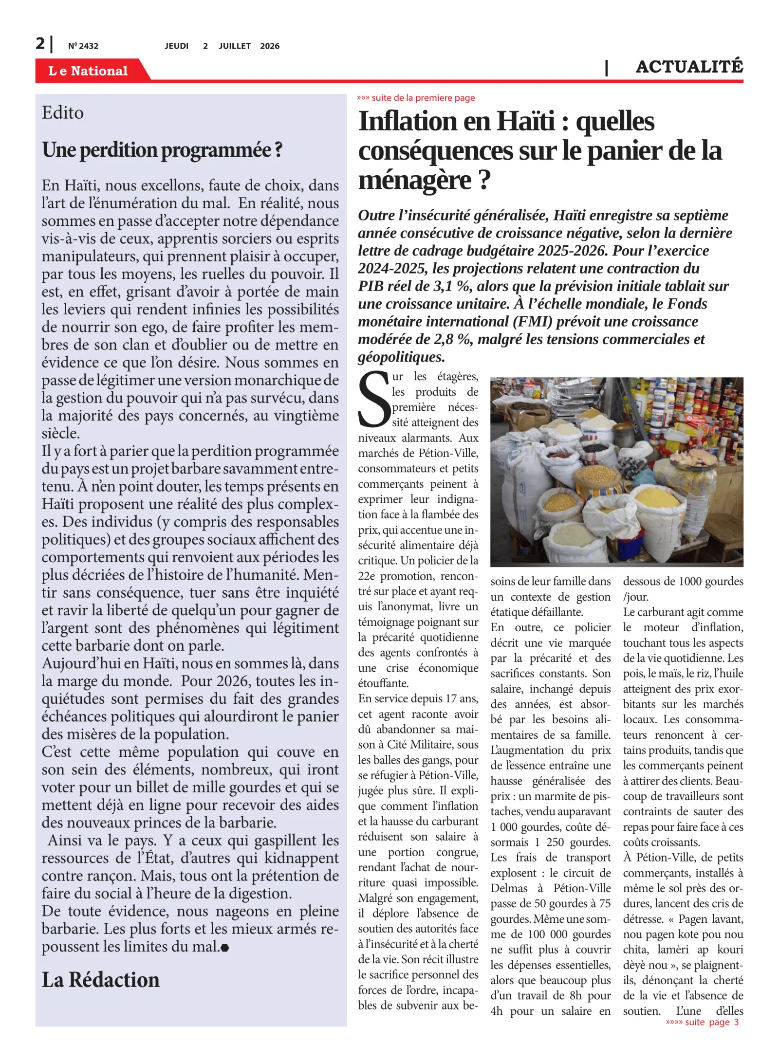 Page 2 de l'édition 2432