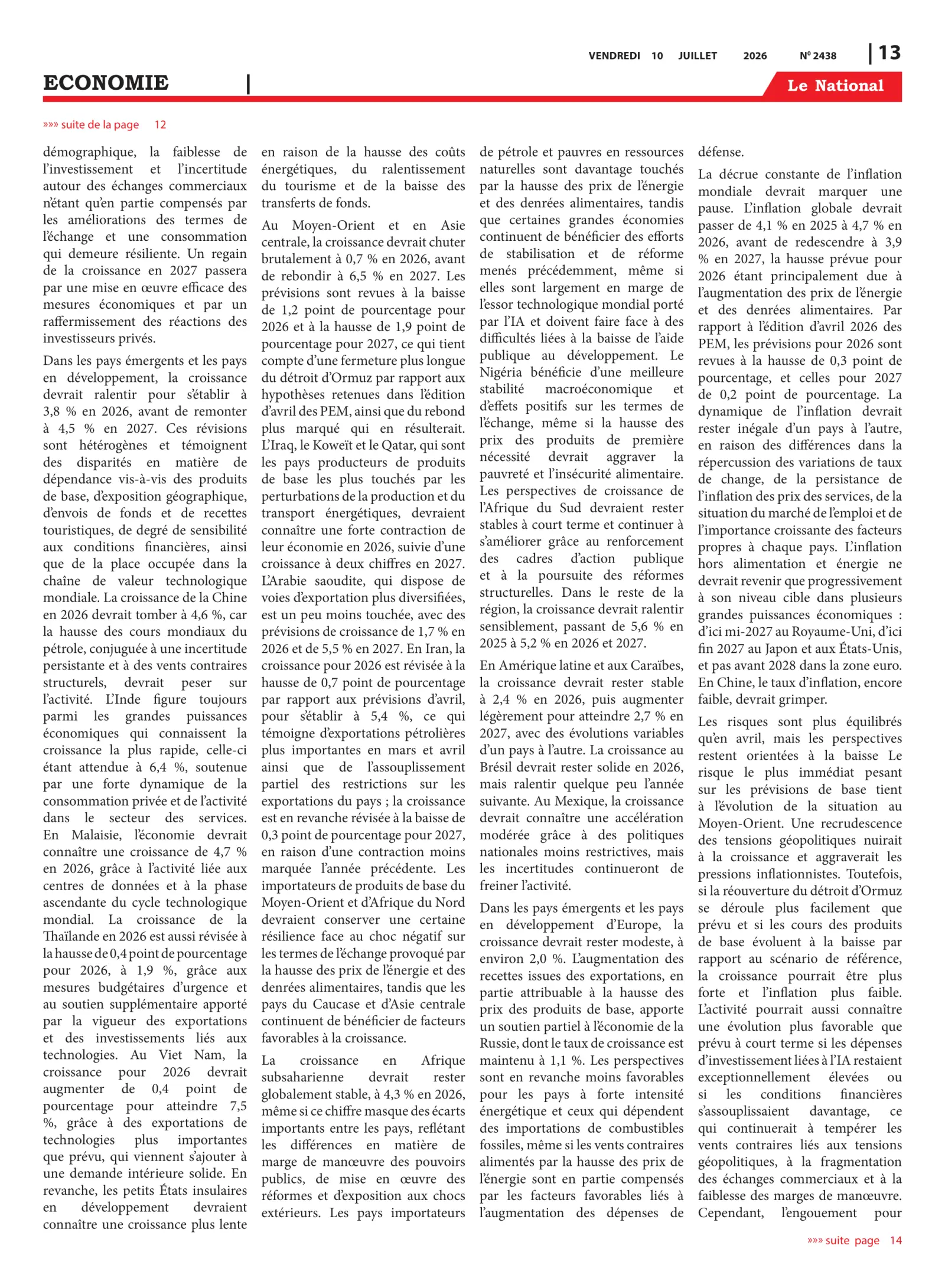 Page 13 de l'édition 2438
