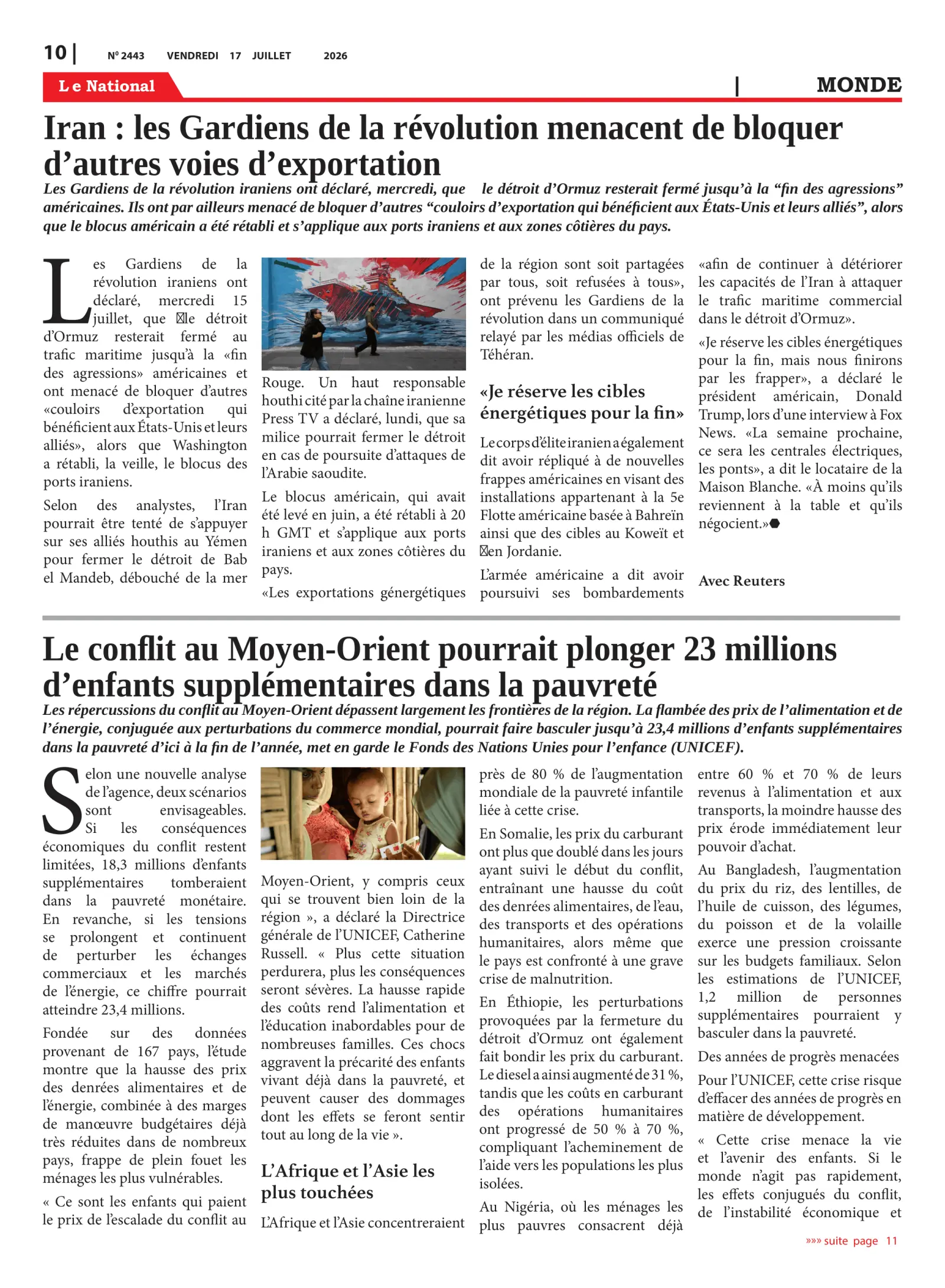 Page 10 de l'édition 2443