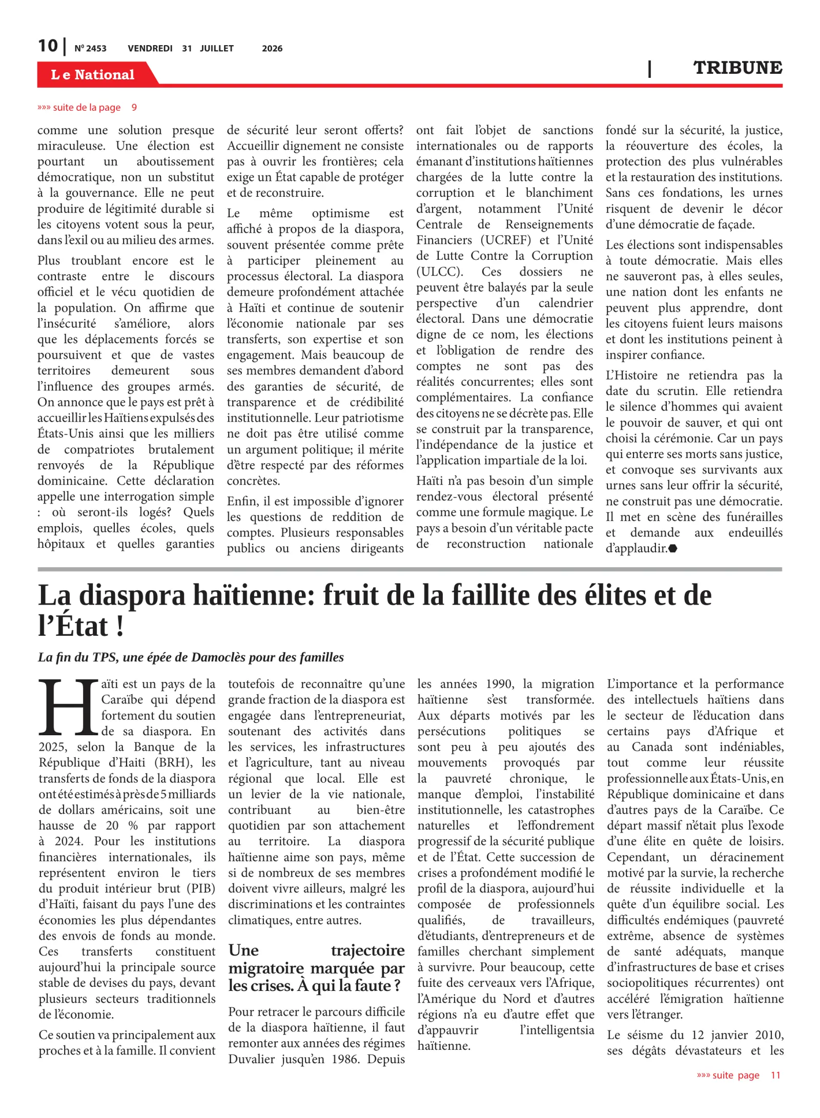 Page 10 de l'édition 2453