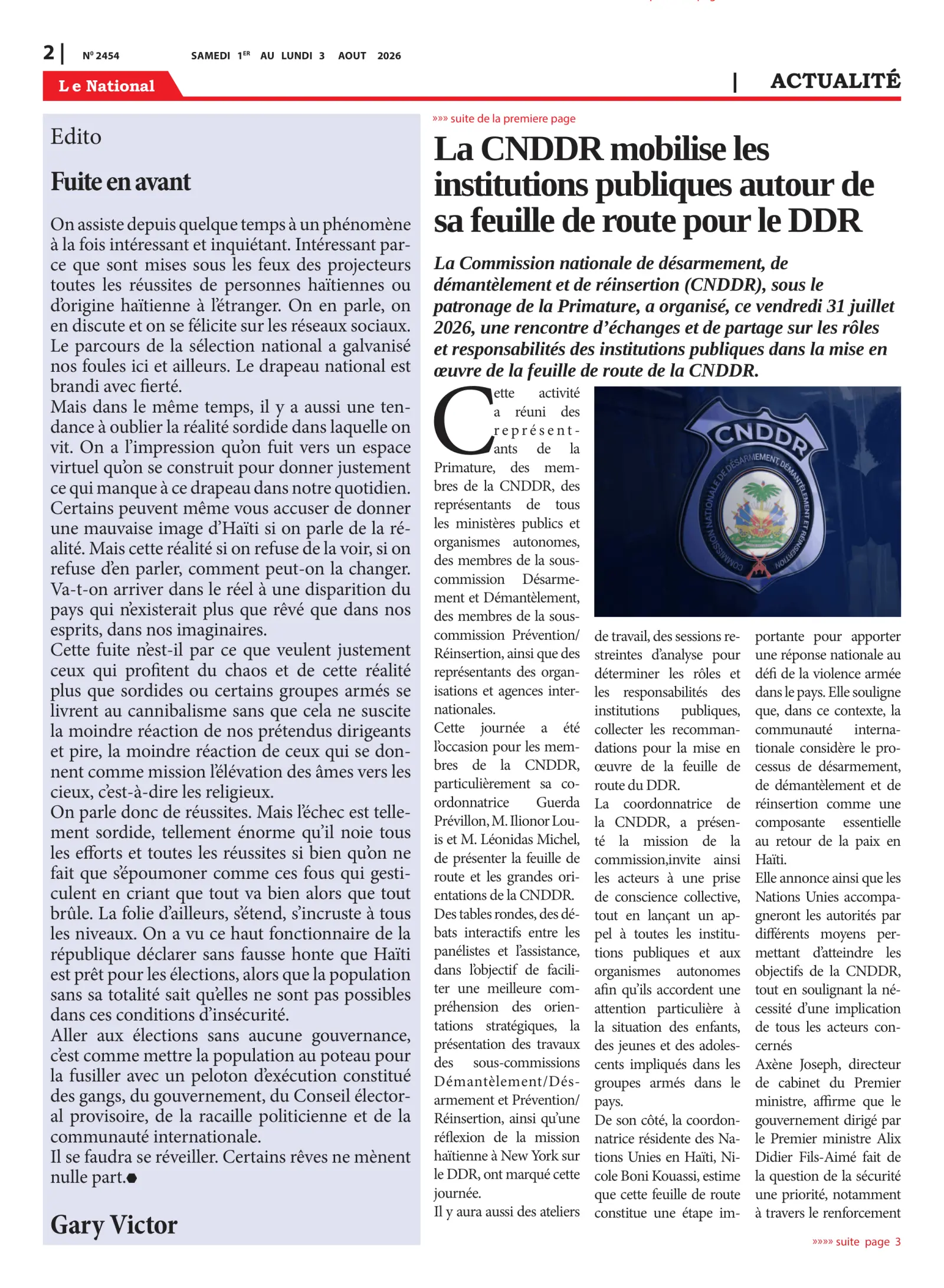 Page 2 de l'édition 2454