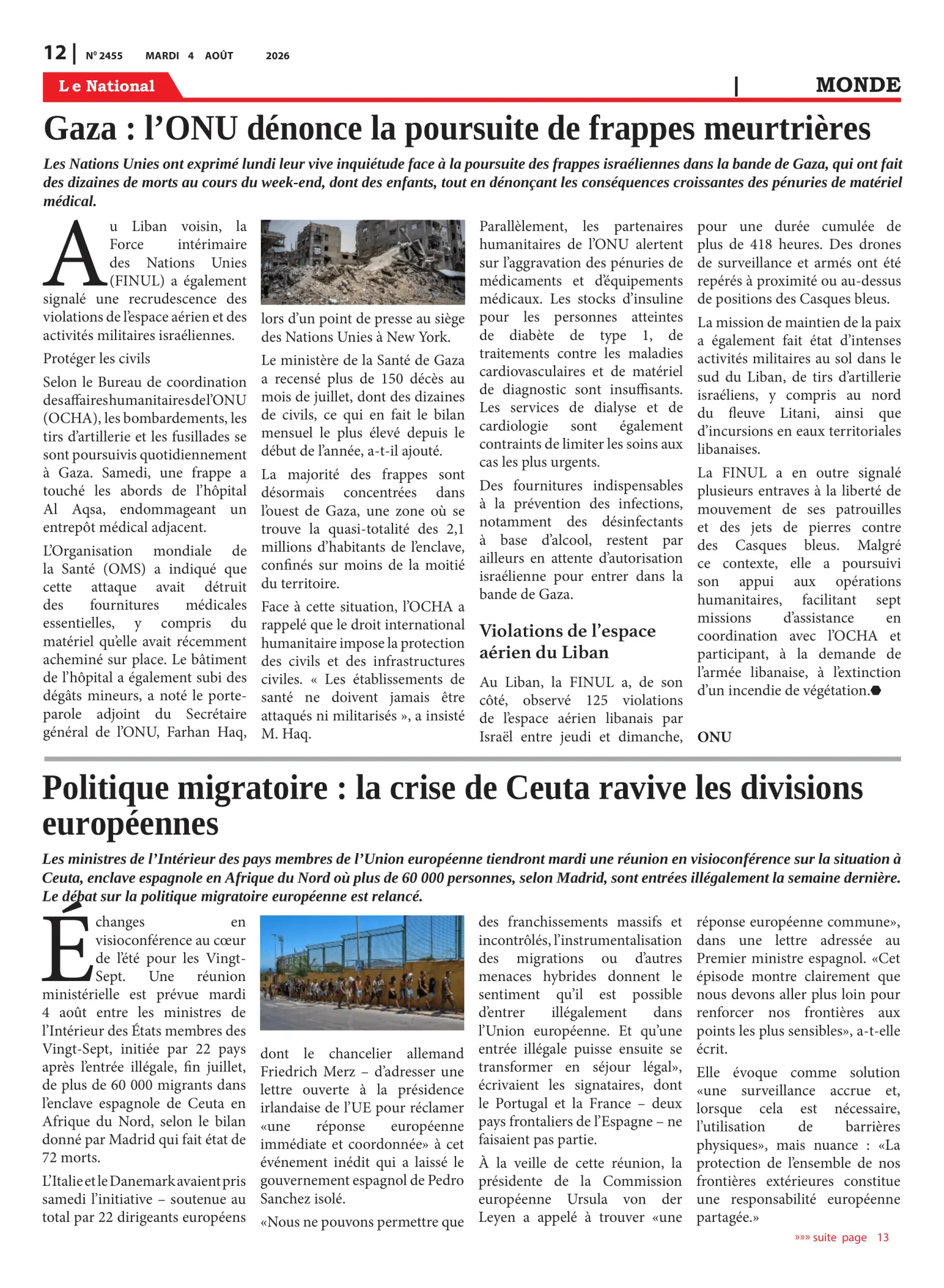 Page 12 de l'édition 2455