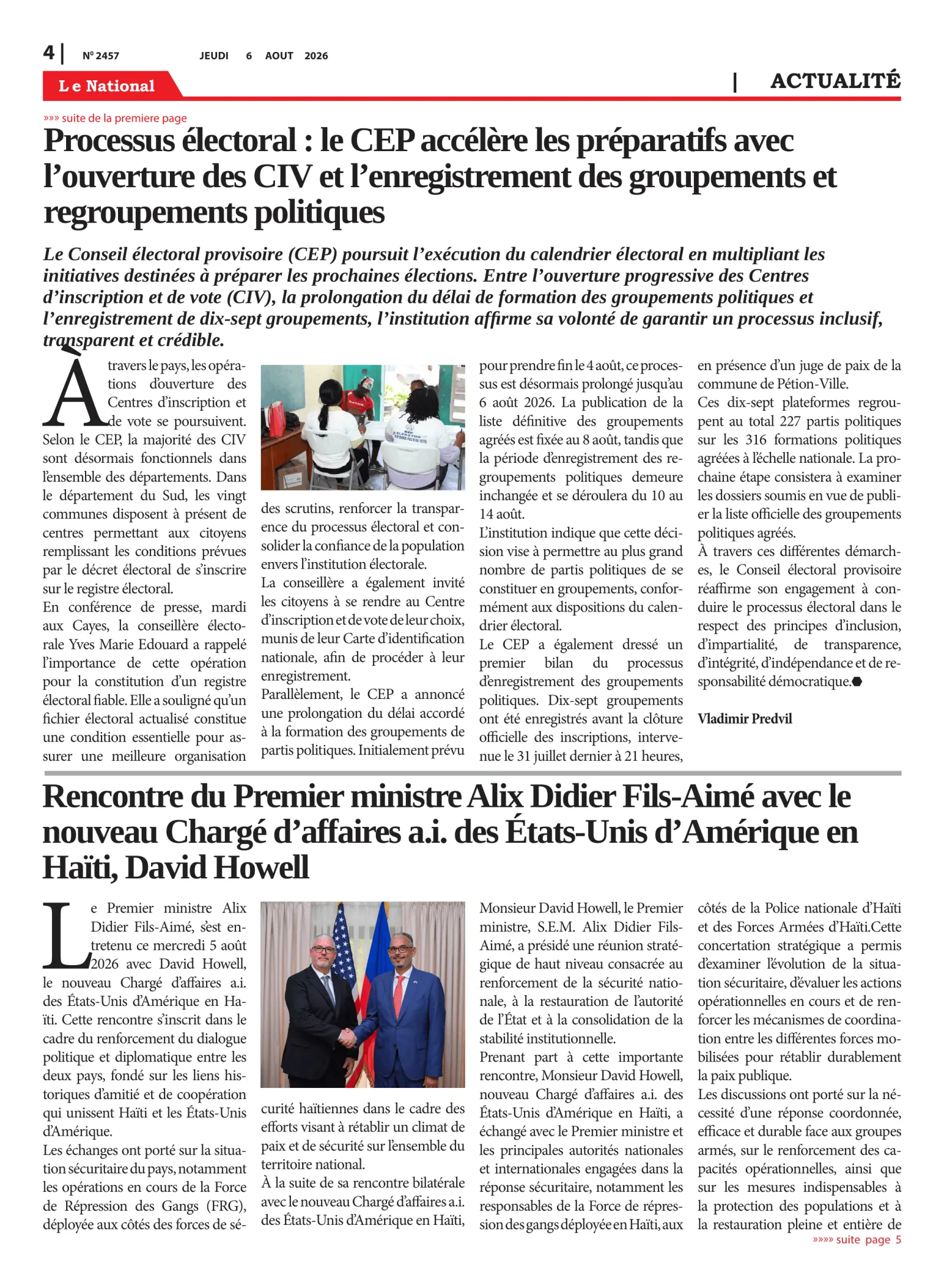 Page 4 de l'édition 2457