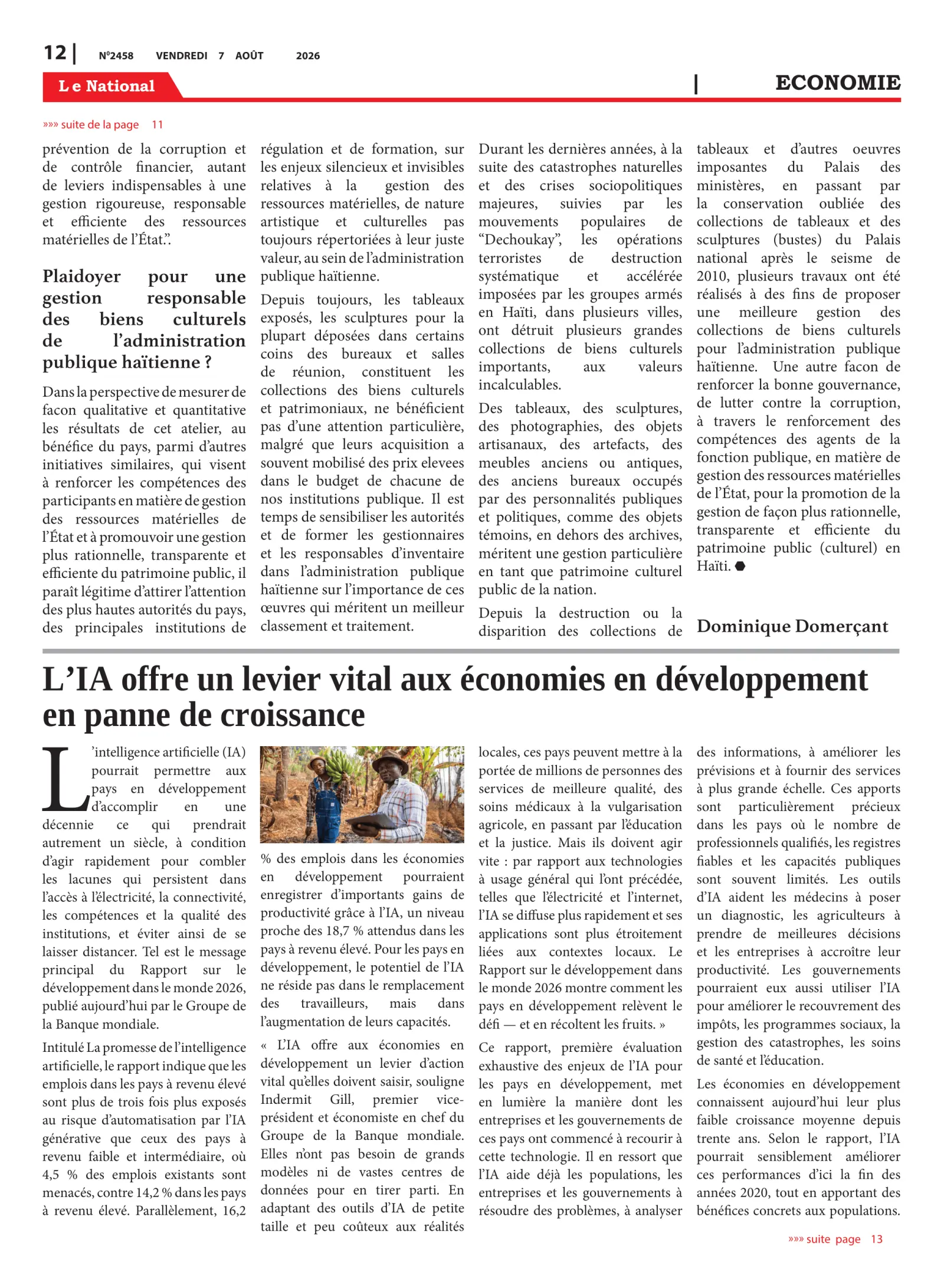 Page 12 de l'édition 2458