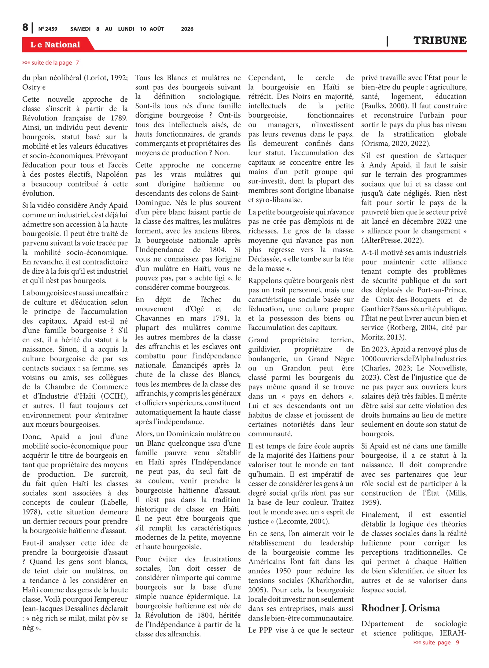 Page 8 de l'édition 2459