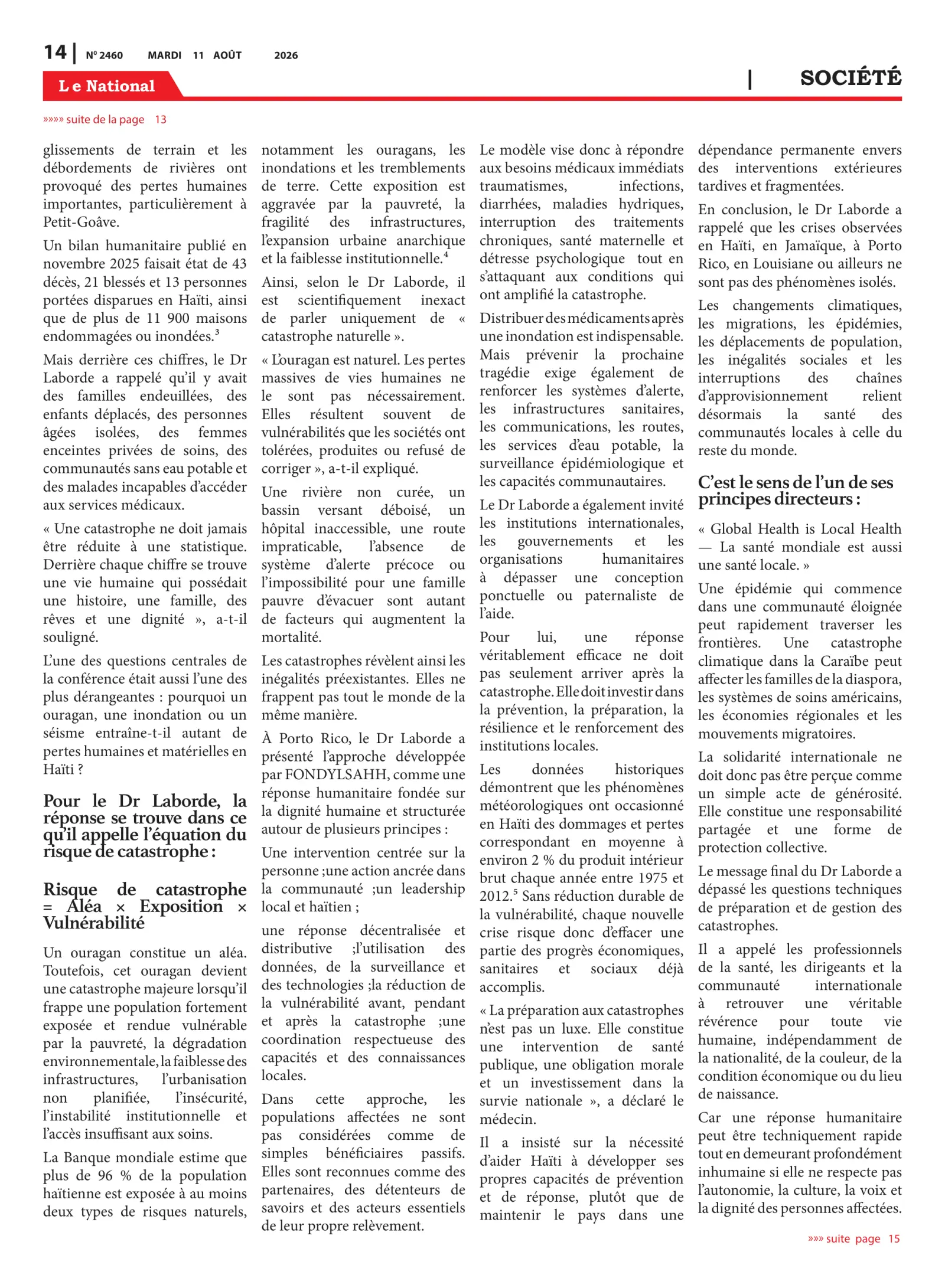 Page 14 de l'édition 2460