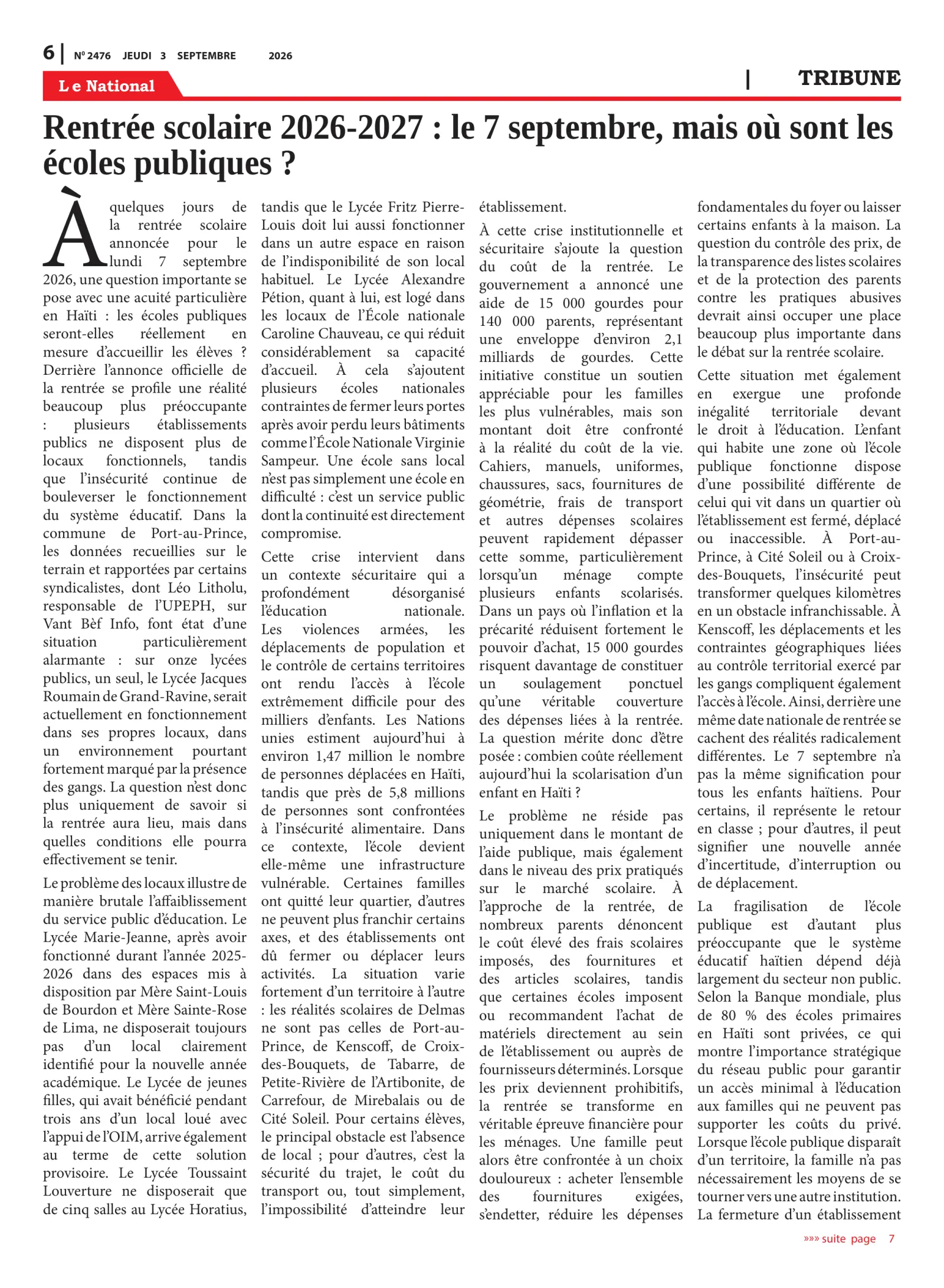 Page 6 de l'édition 2476