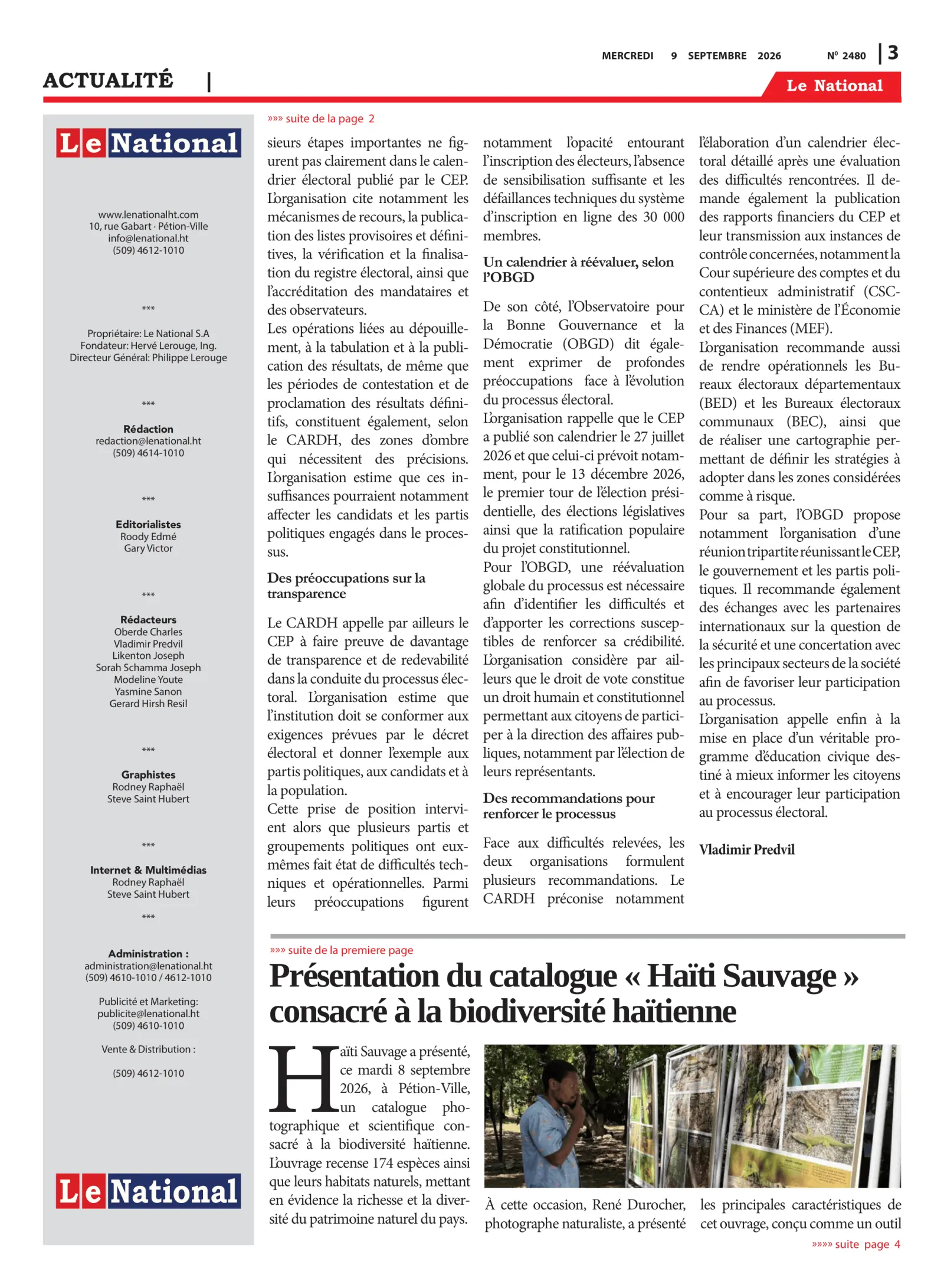 Page 3 de l'édition 2480