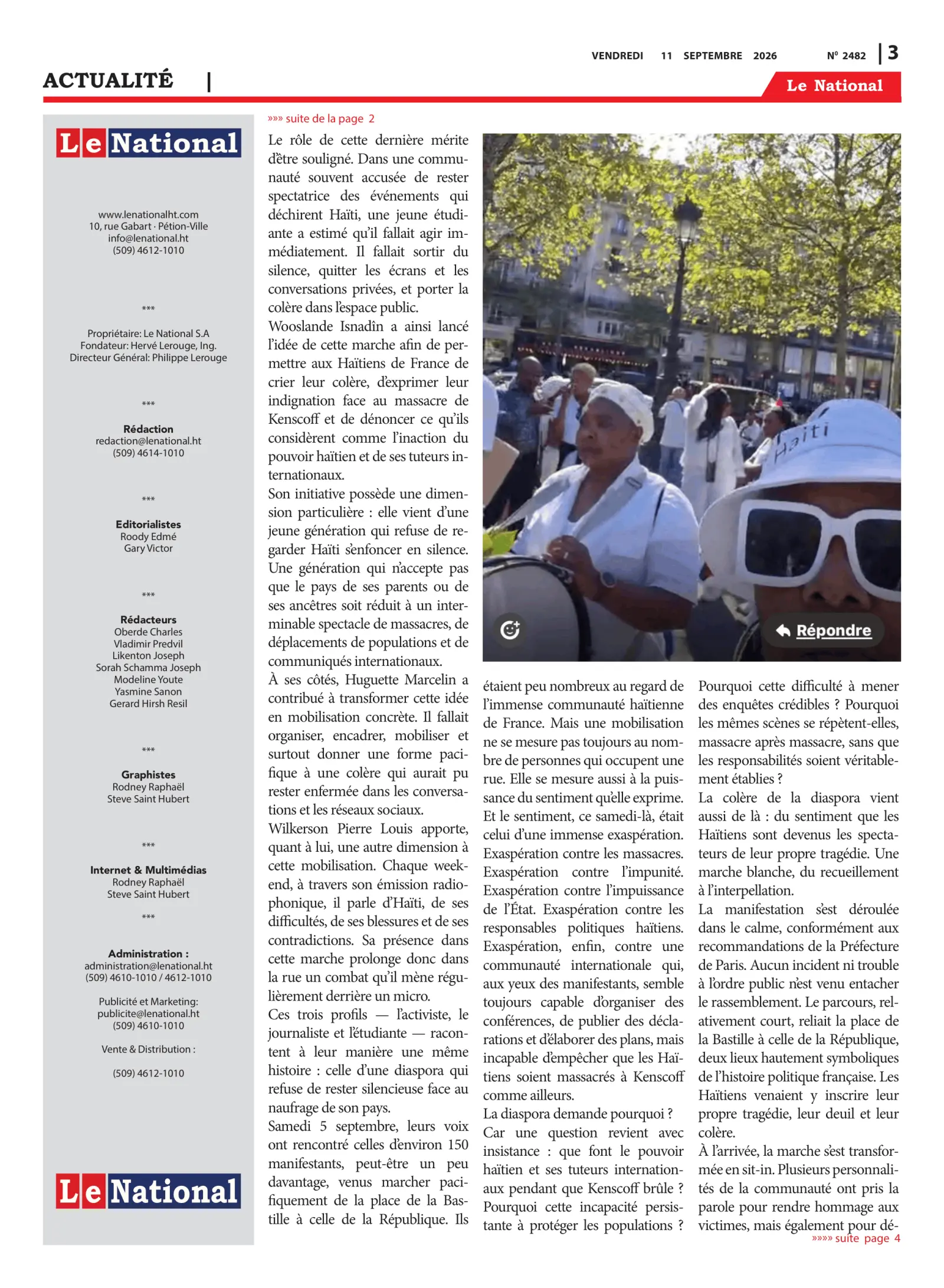 Page 3 de l'édition 2482