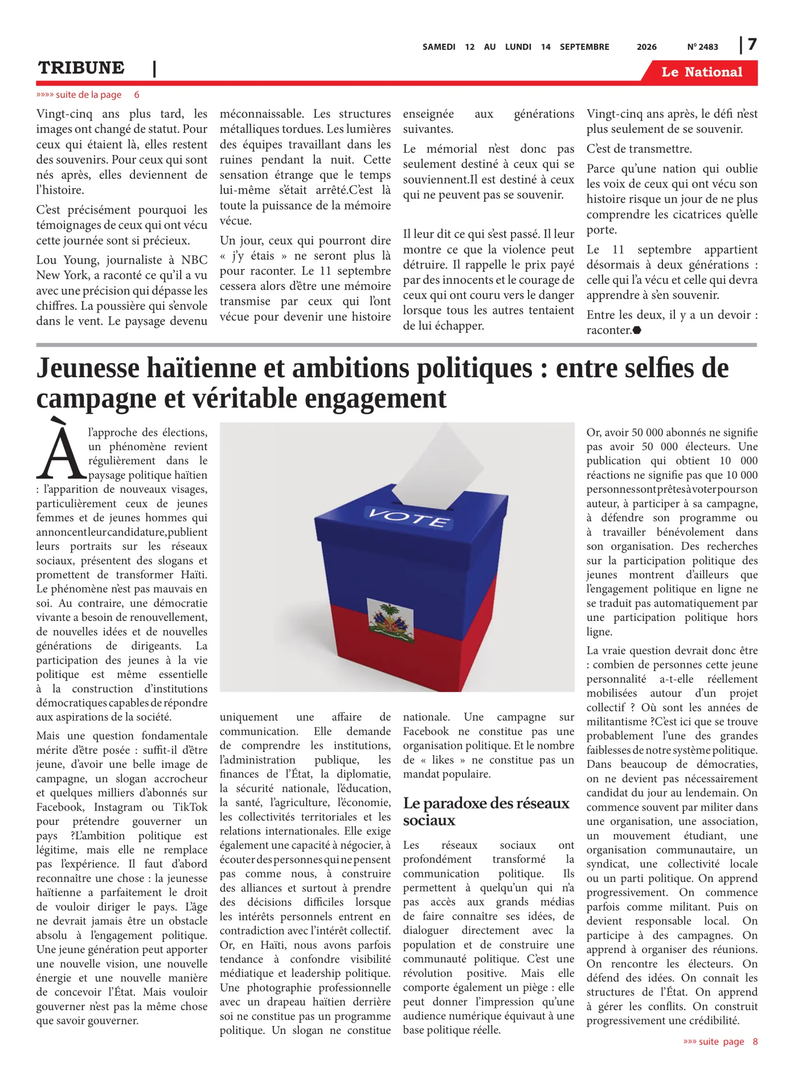Page 7 de l'édition 2483
