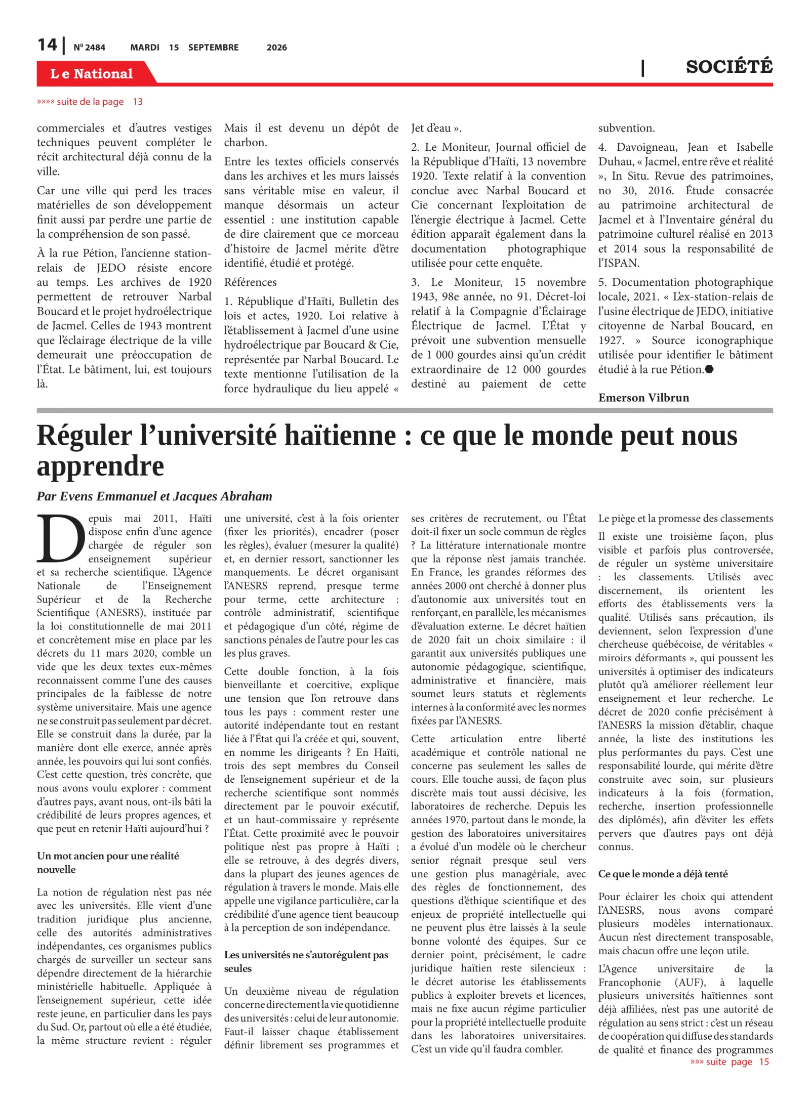 Page 14 de l'édition 2484