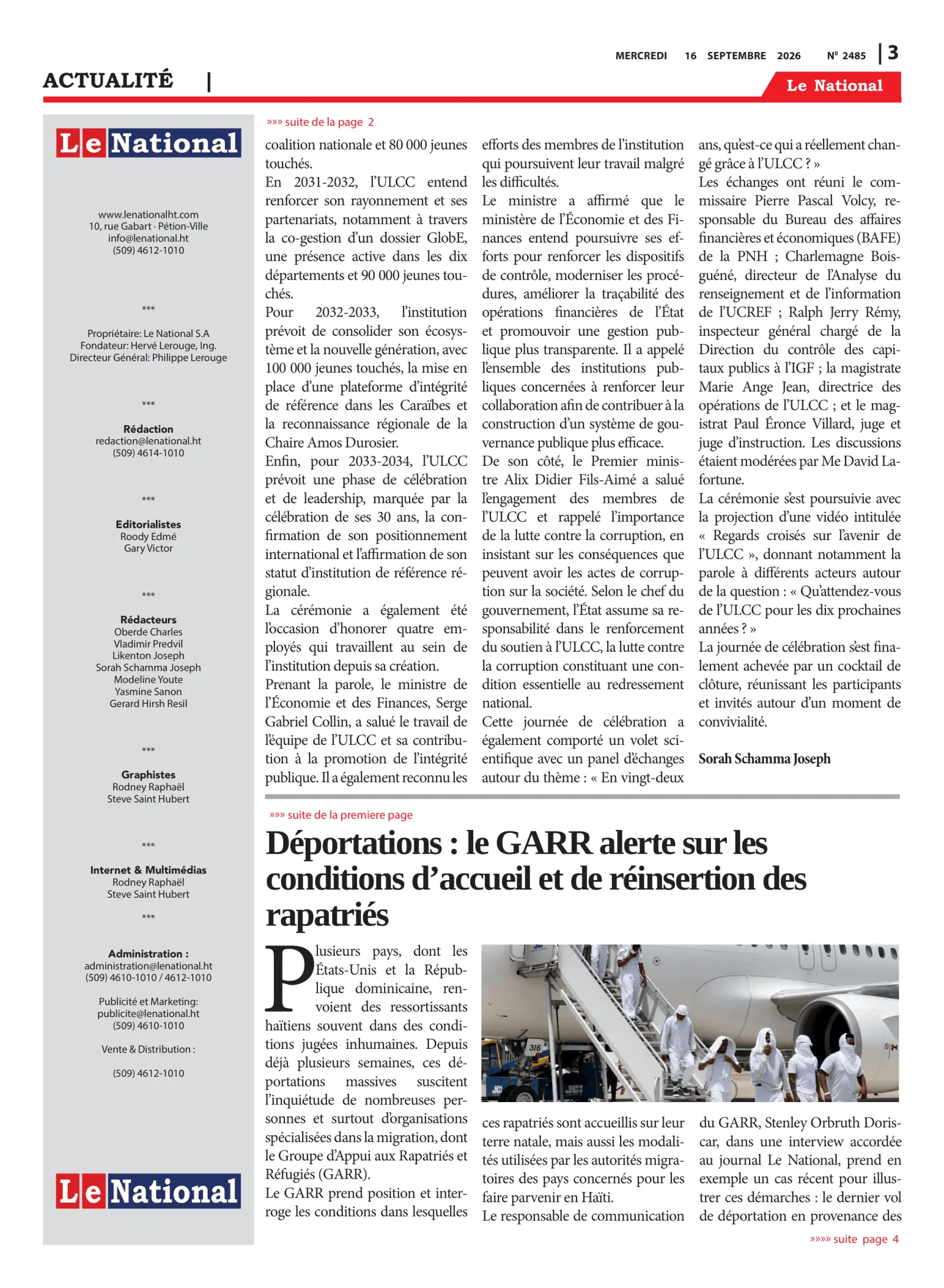 Page 3 de l'édition 2485