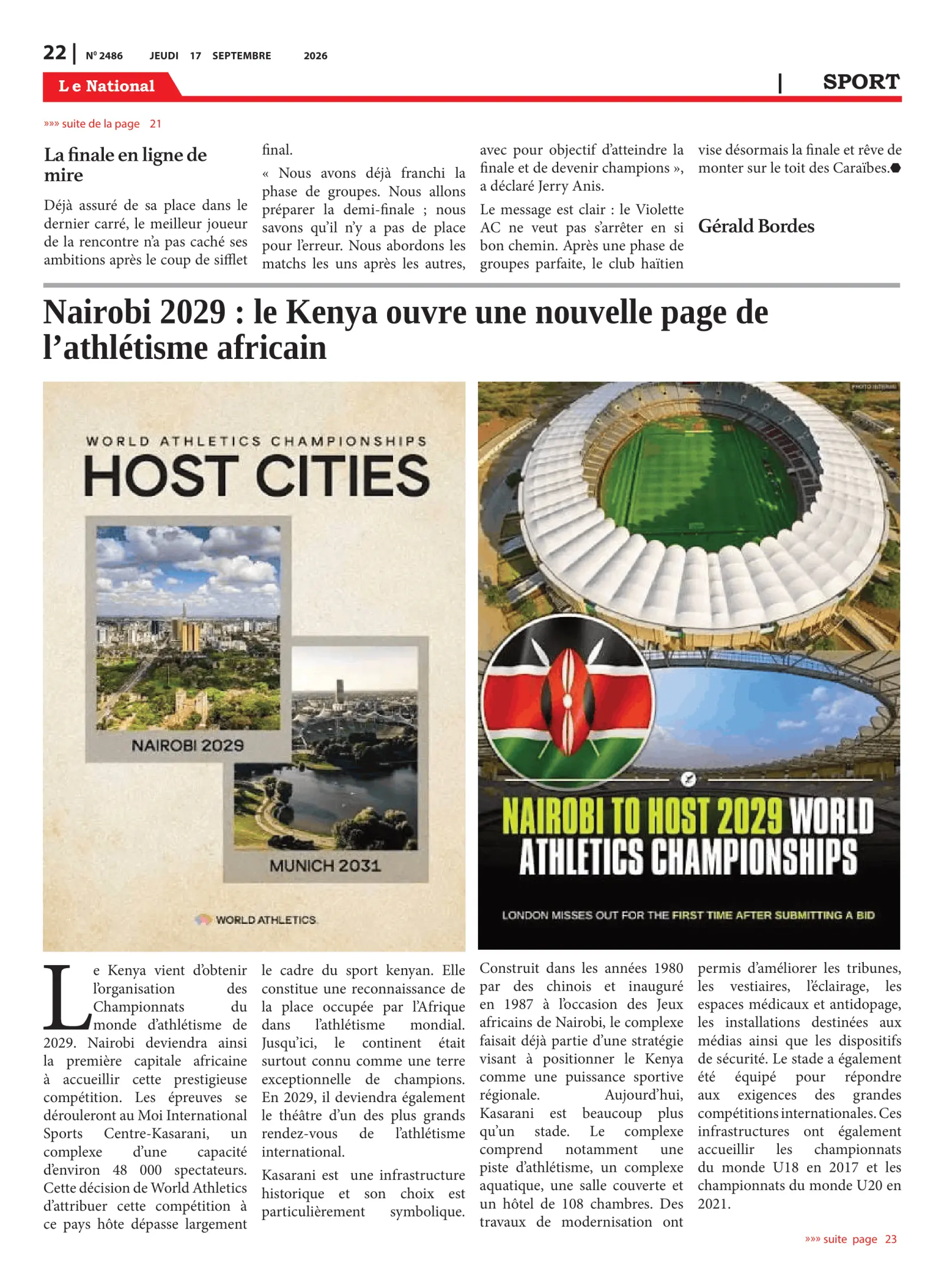 Page 22 de l'édition 2486