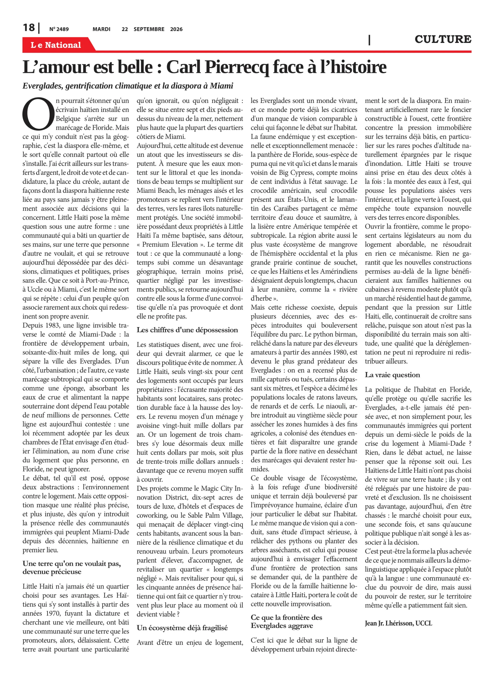 Page 18 de l'édition 2489