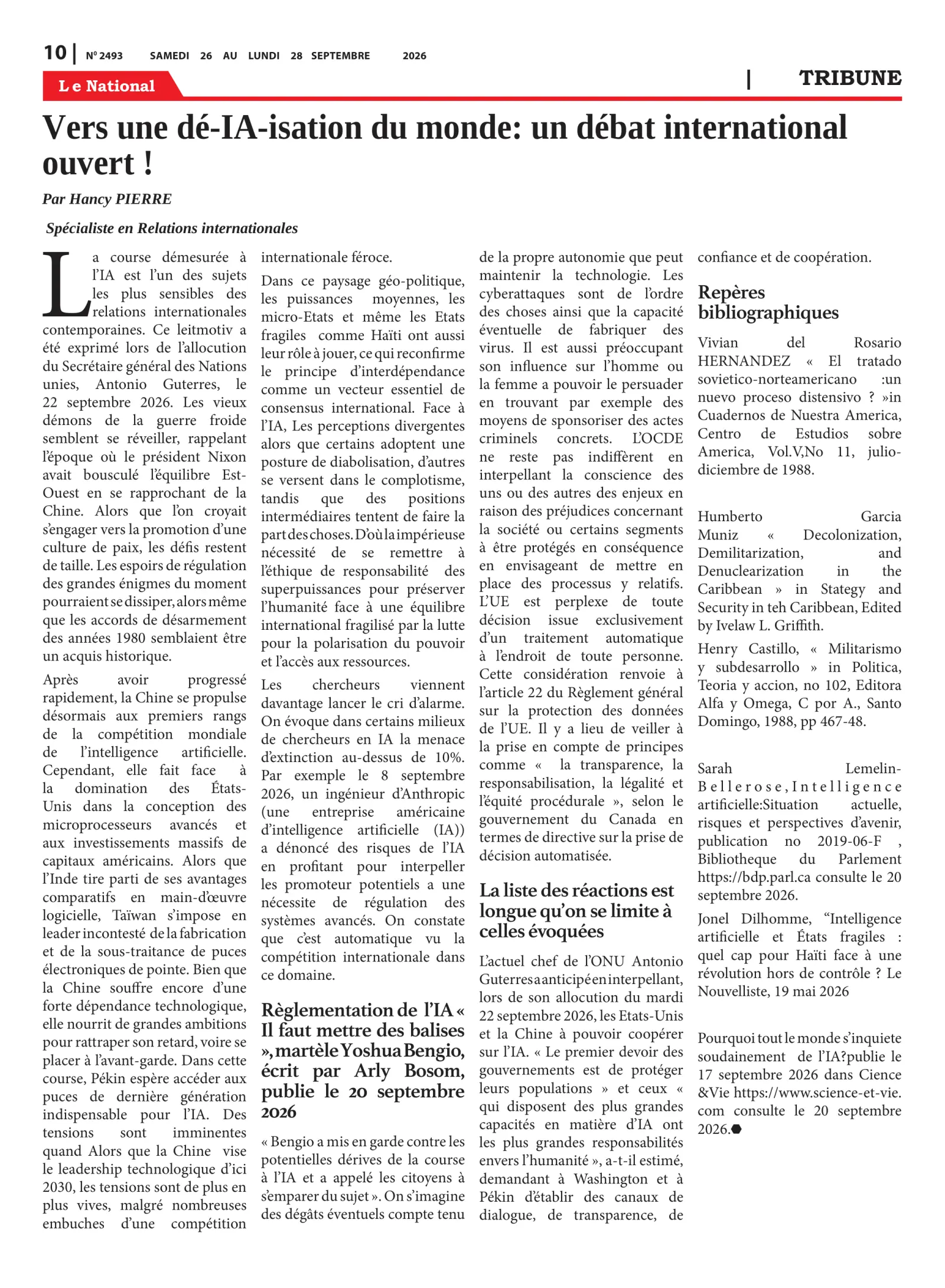 Page 10 de l'édition 2493