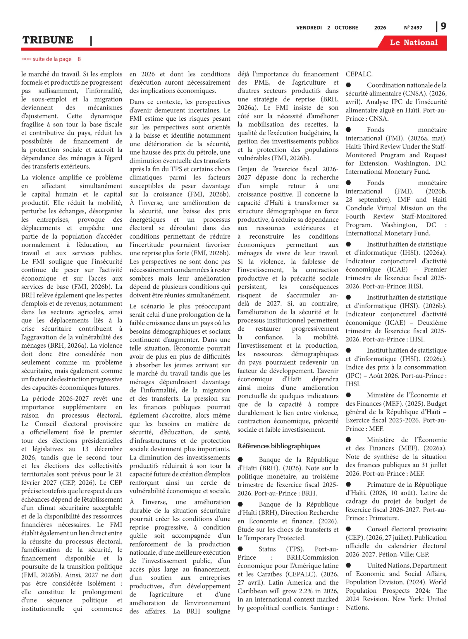 Page 9 de l'édition 2497
