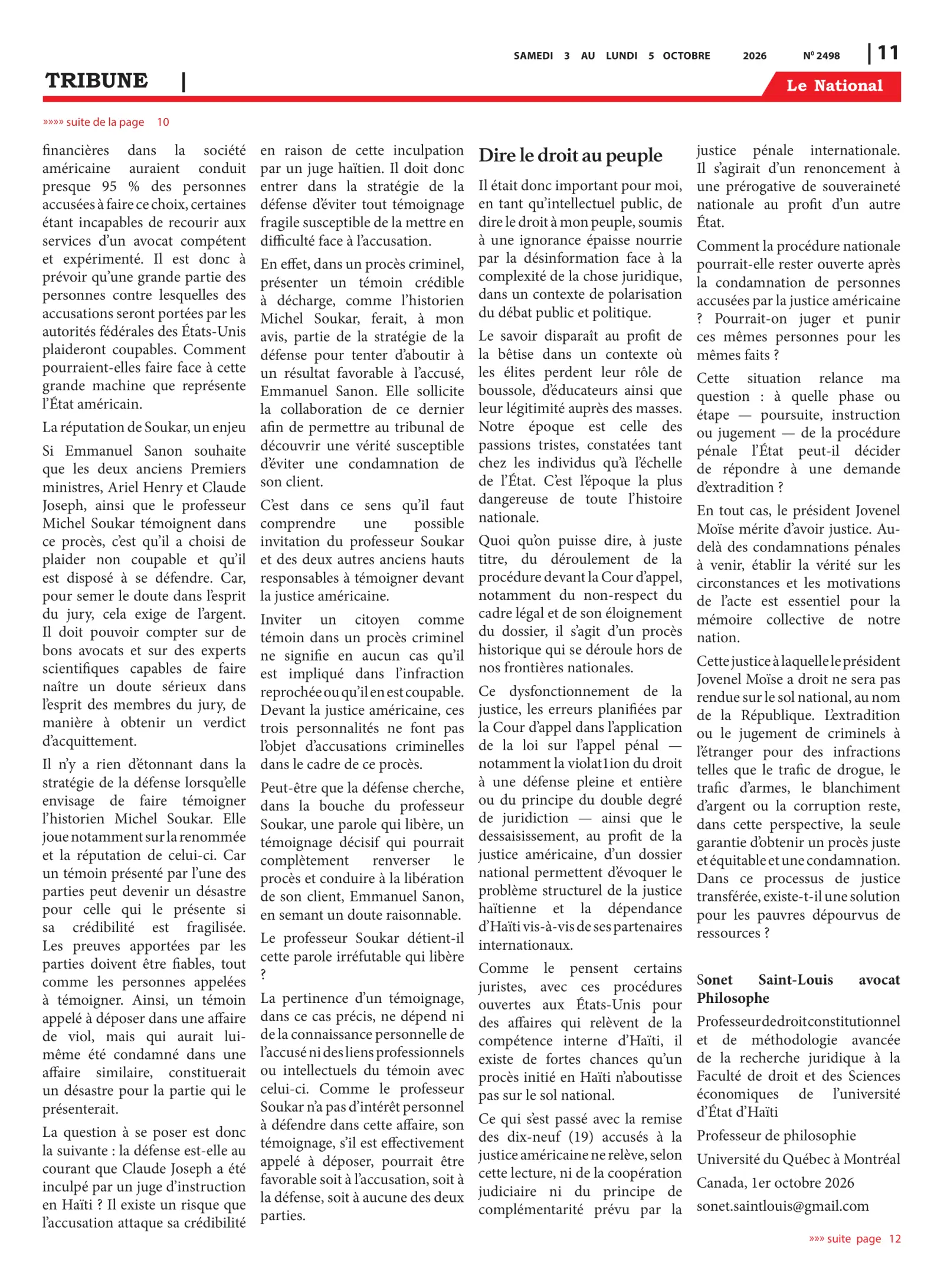 Page 11 de l'édition 2498