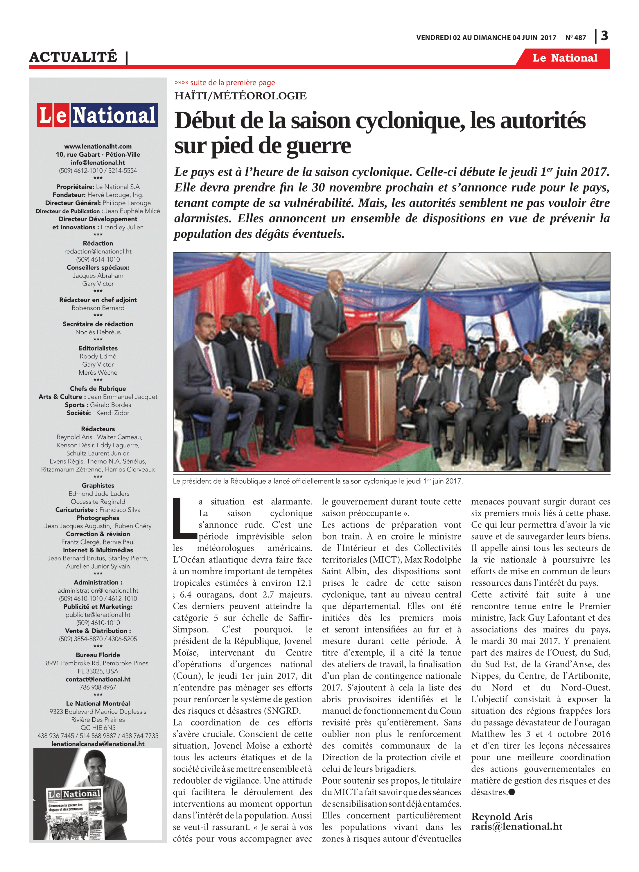 Page 3 de l'édition 487