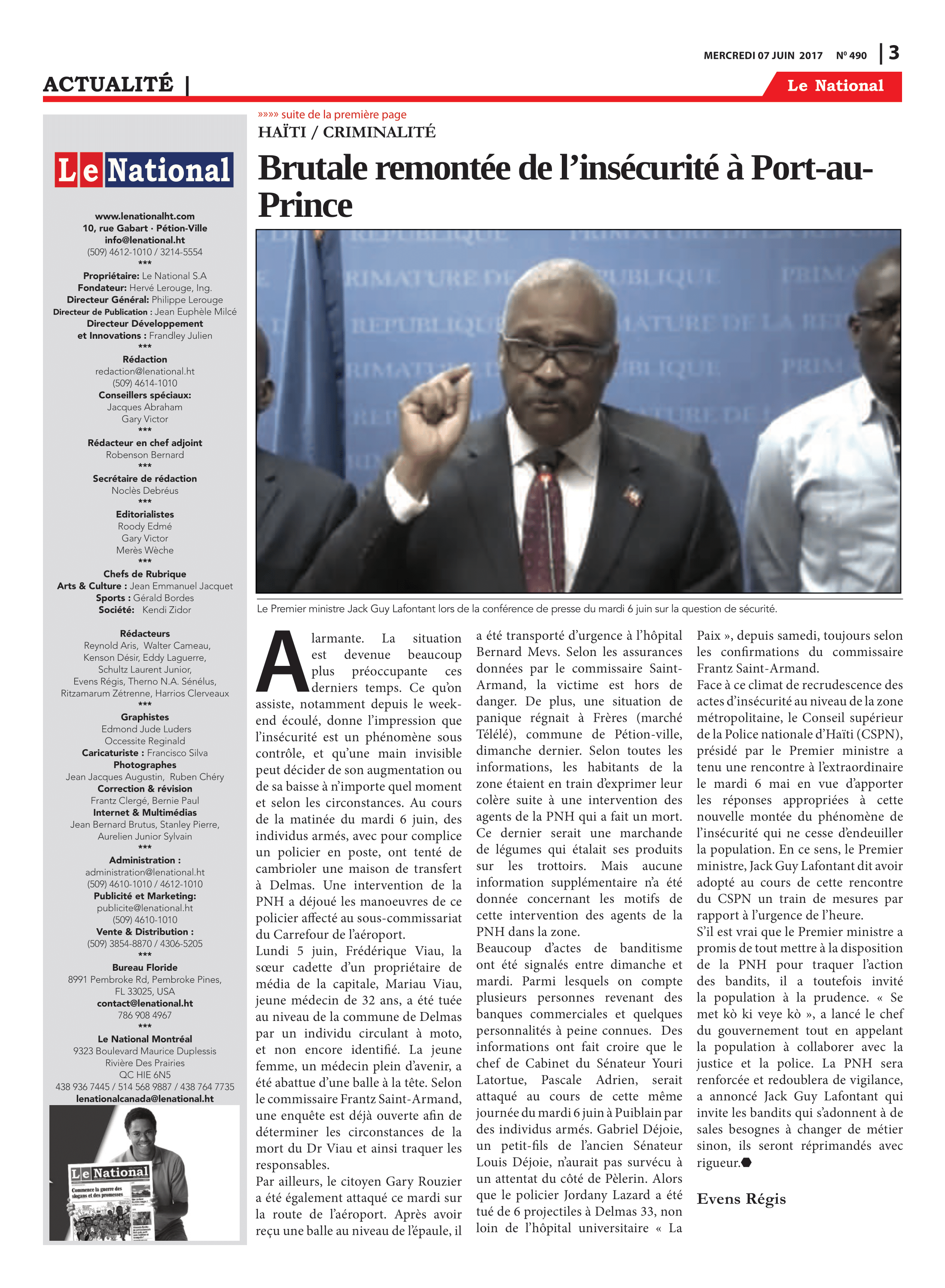 Page 3 de l'édition 490