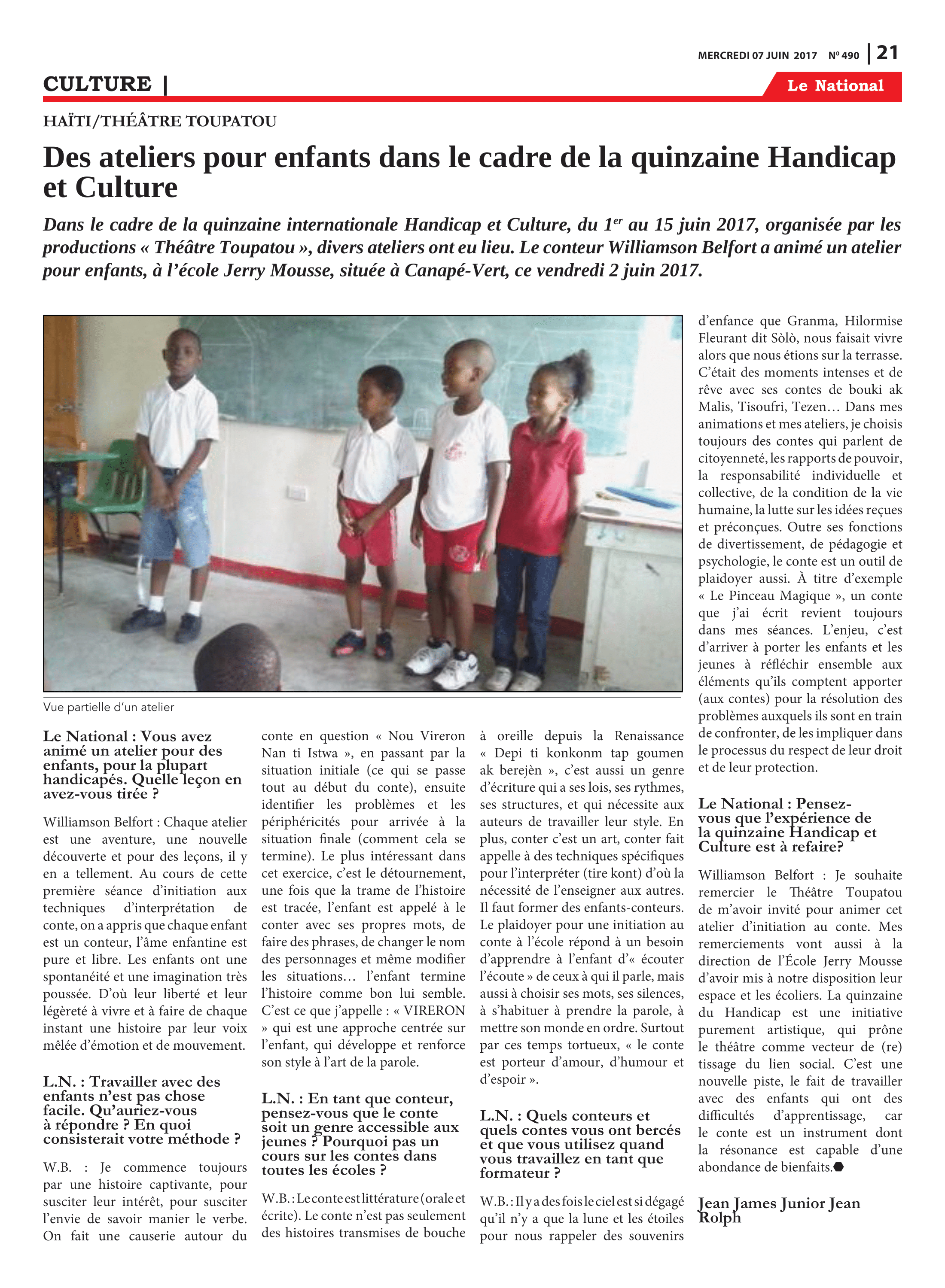 Page 21 de l'édition 490