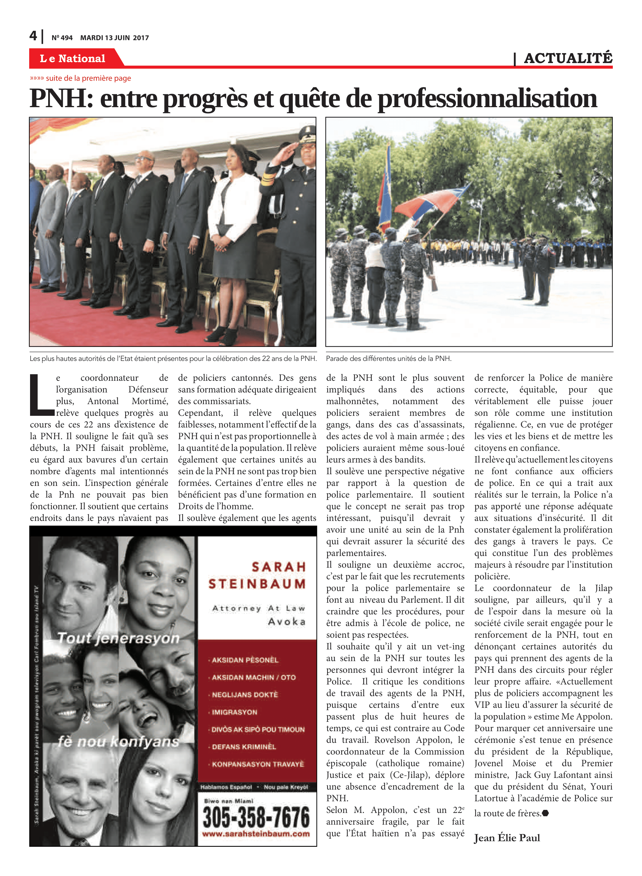 Page 4 de l'édition 494