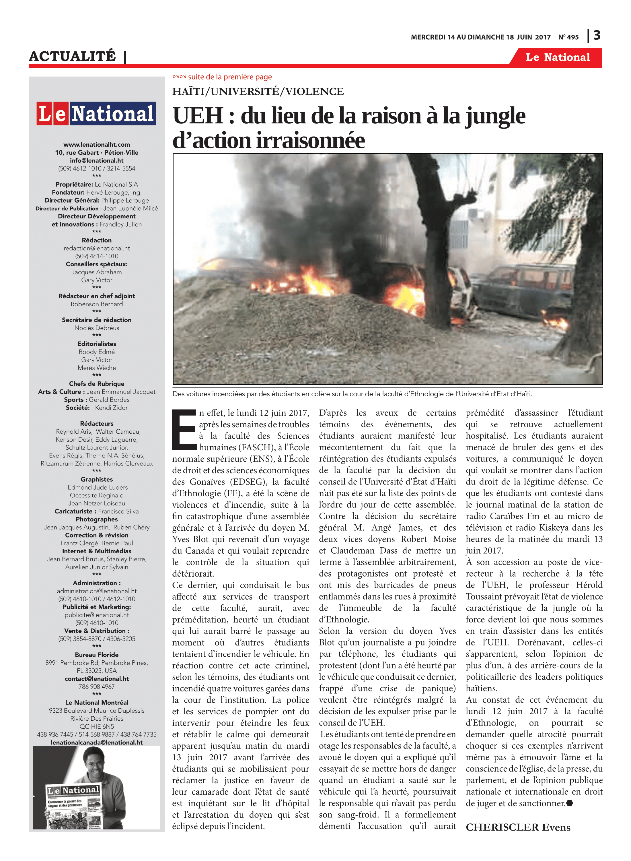 Page 3 de l'édition 495
