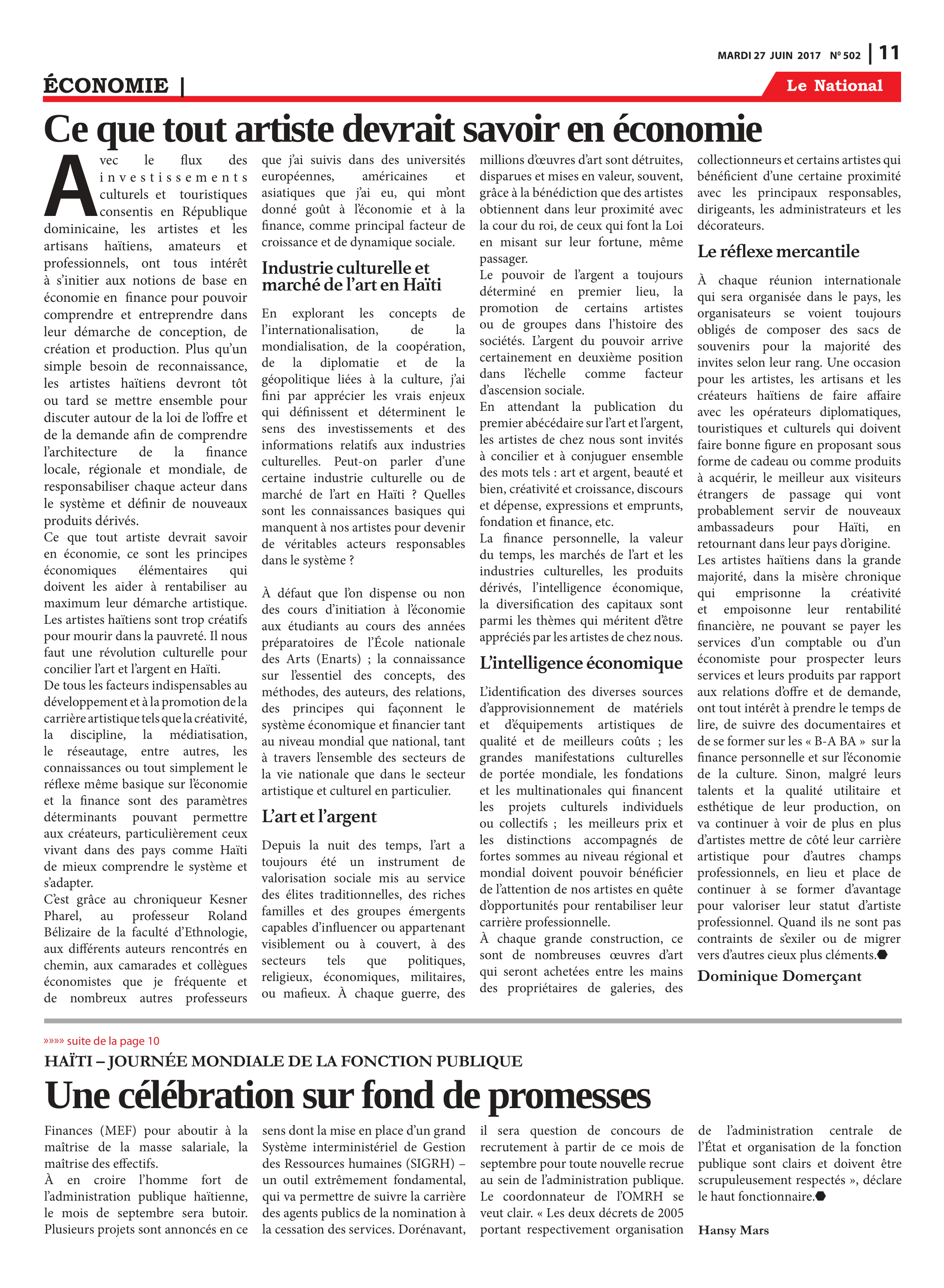 Page 11 de l'édition 502