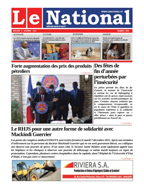 Une de l'édition 1355