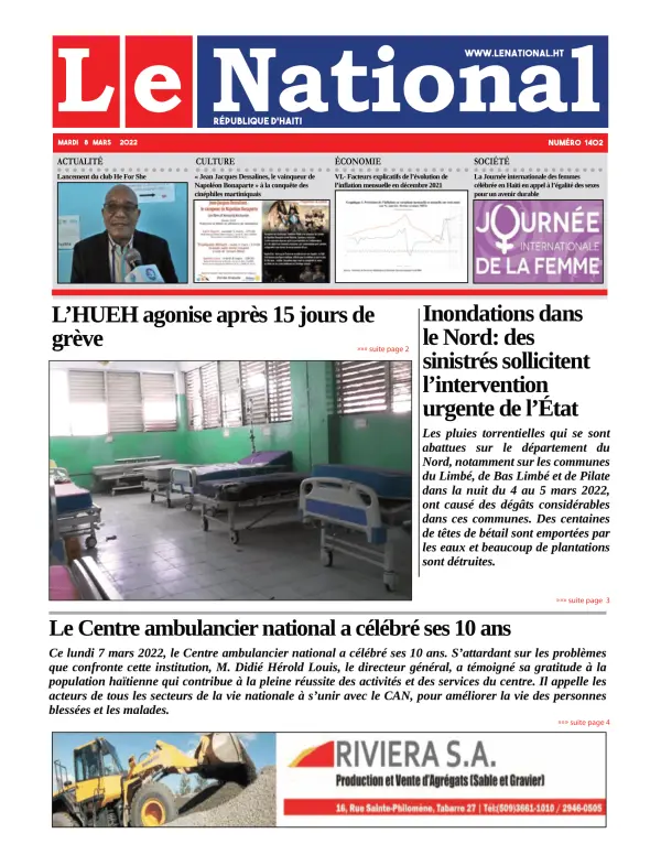 Une de l'édition 1402