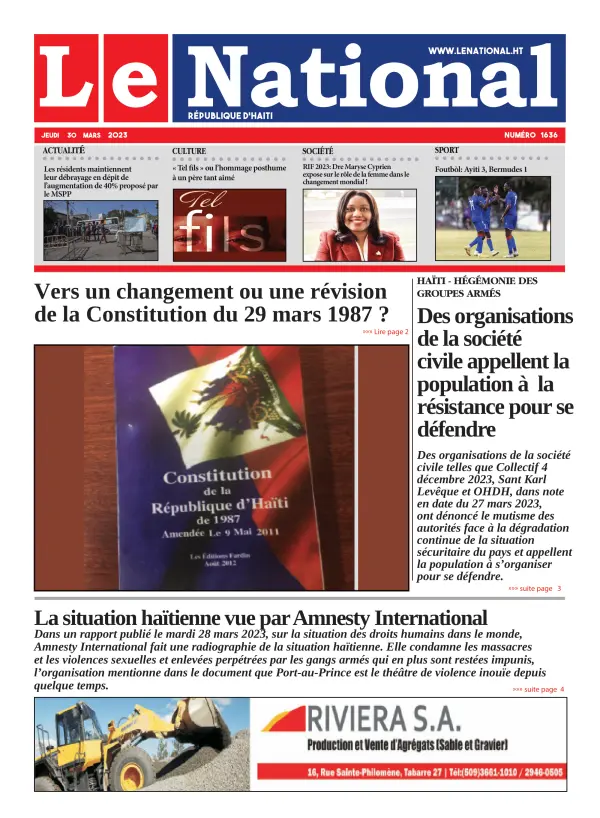 Une de l'édition 1636