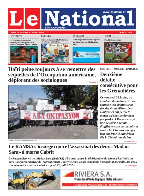 Une de l'édition 1718