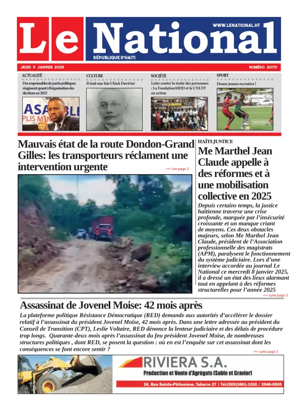 Une de l'édition 2070