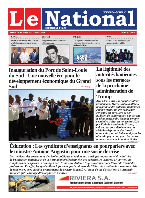 Une de l'édition 2077
