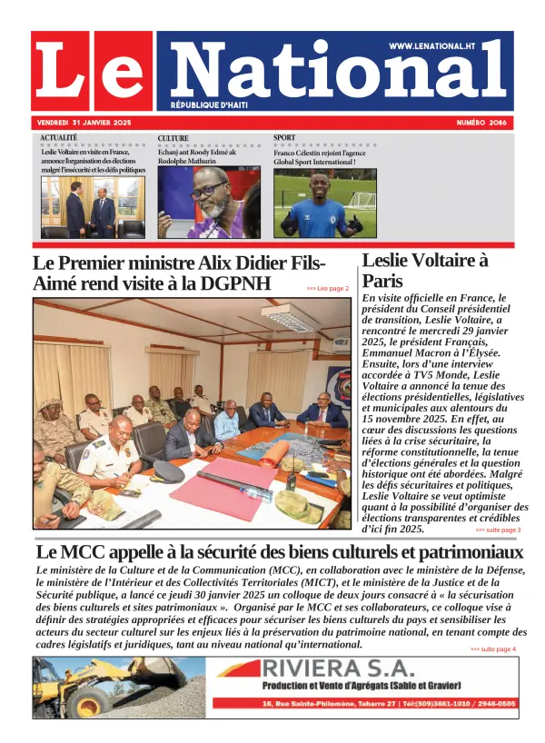 Une de l'édition 2086