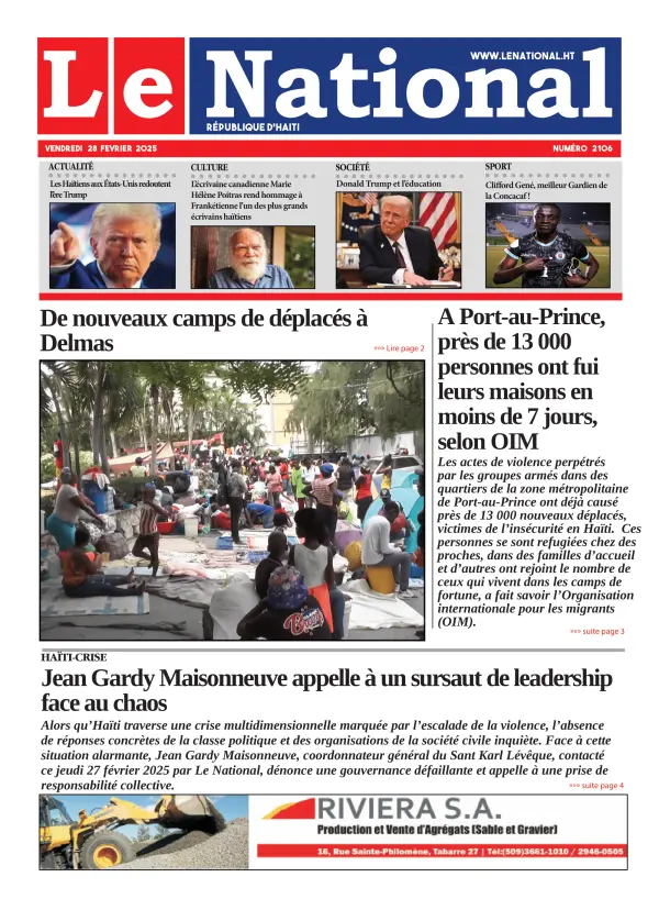 Une de l'édition 2106