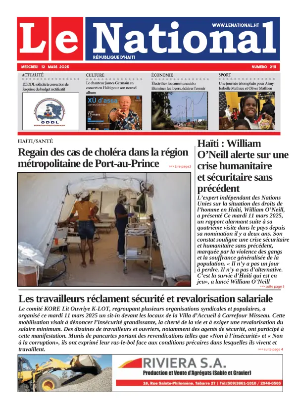Une de l'édition 2111