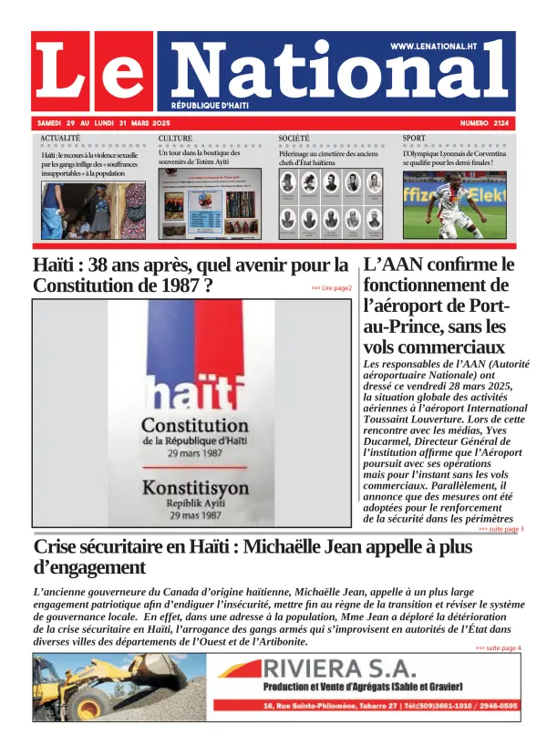 Une de l'édition 2124