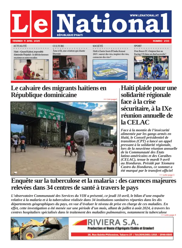 Une de l'édition 2133