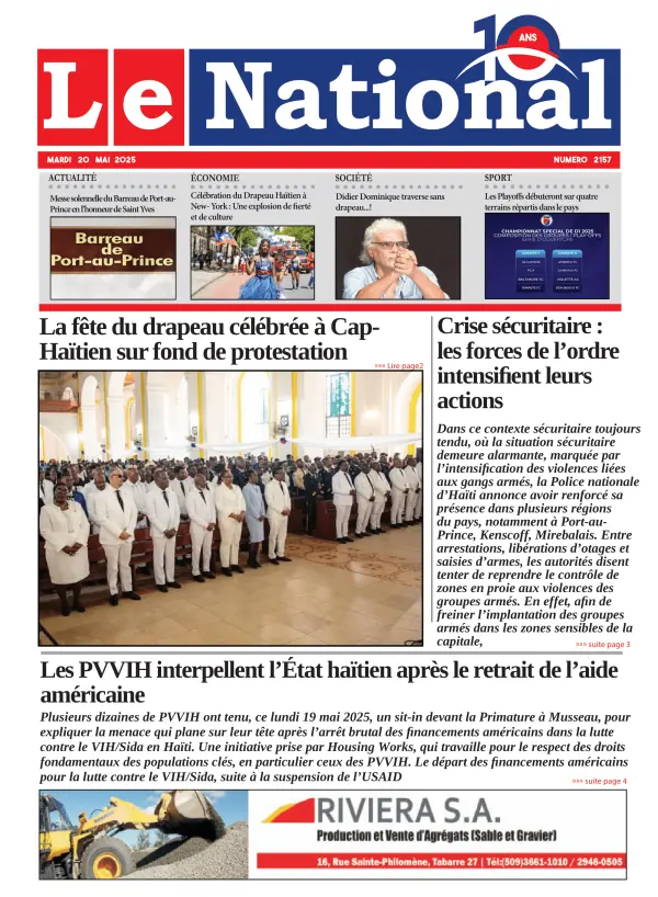 Une de l'édition 2157