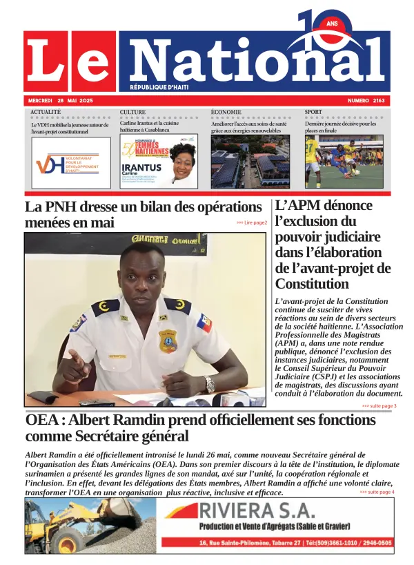 Une de l'édition 2163