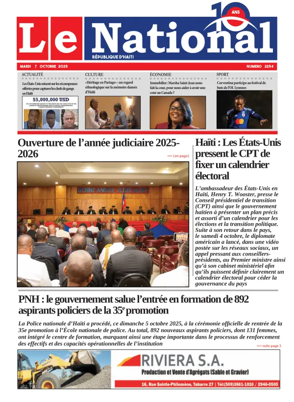 Une de l'édition 2254